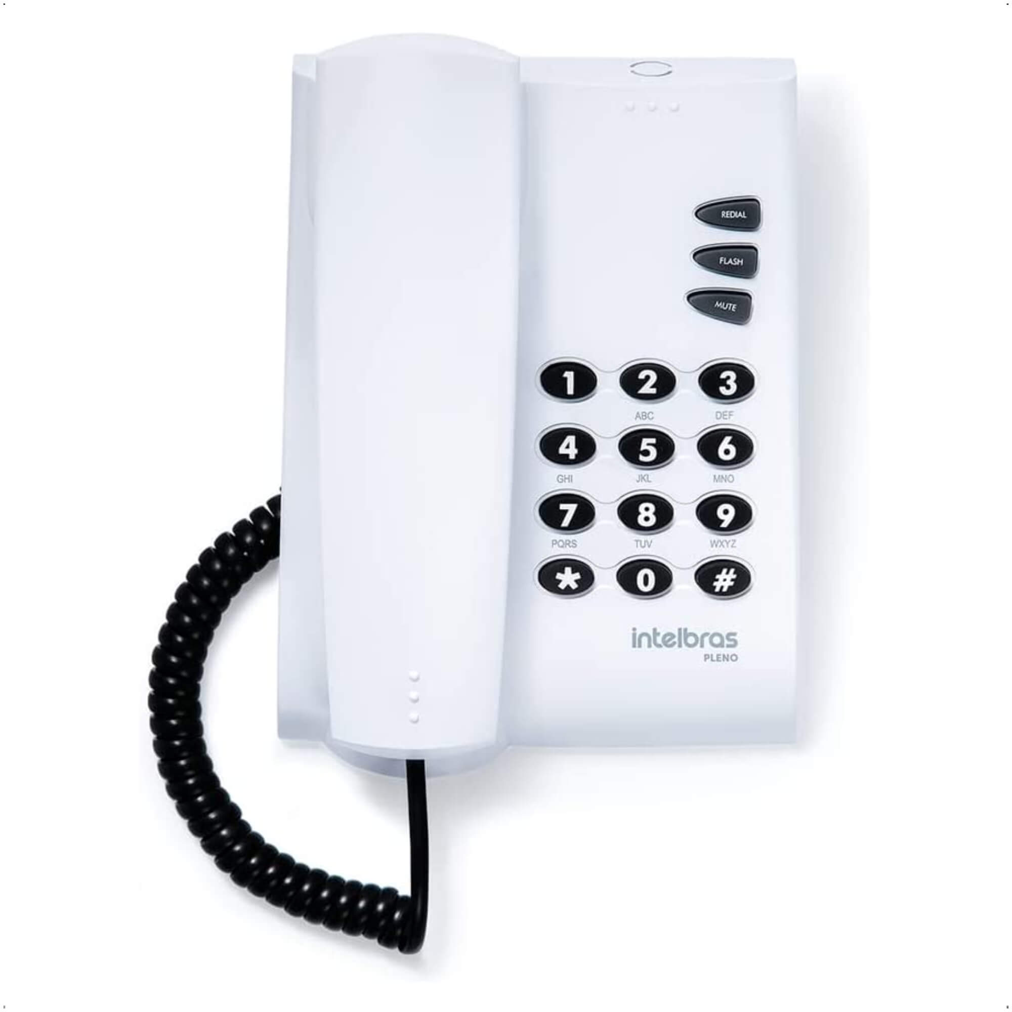 Telefone de Mesa/Parede com Fio Intelbras Pleno Cinza Artico