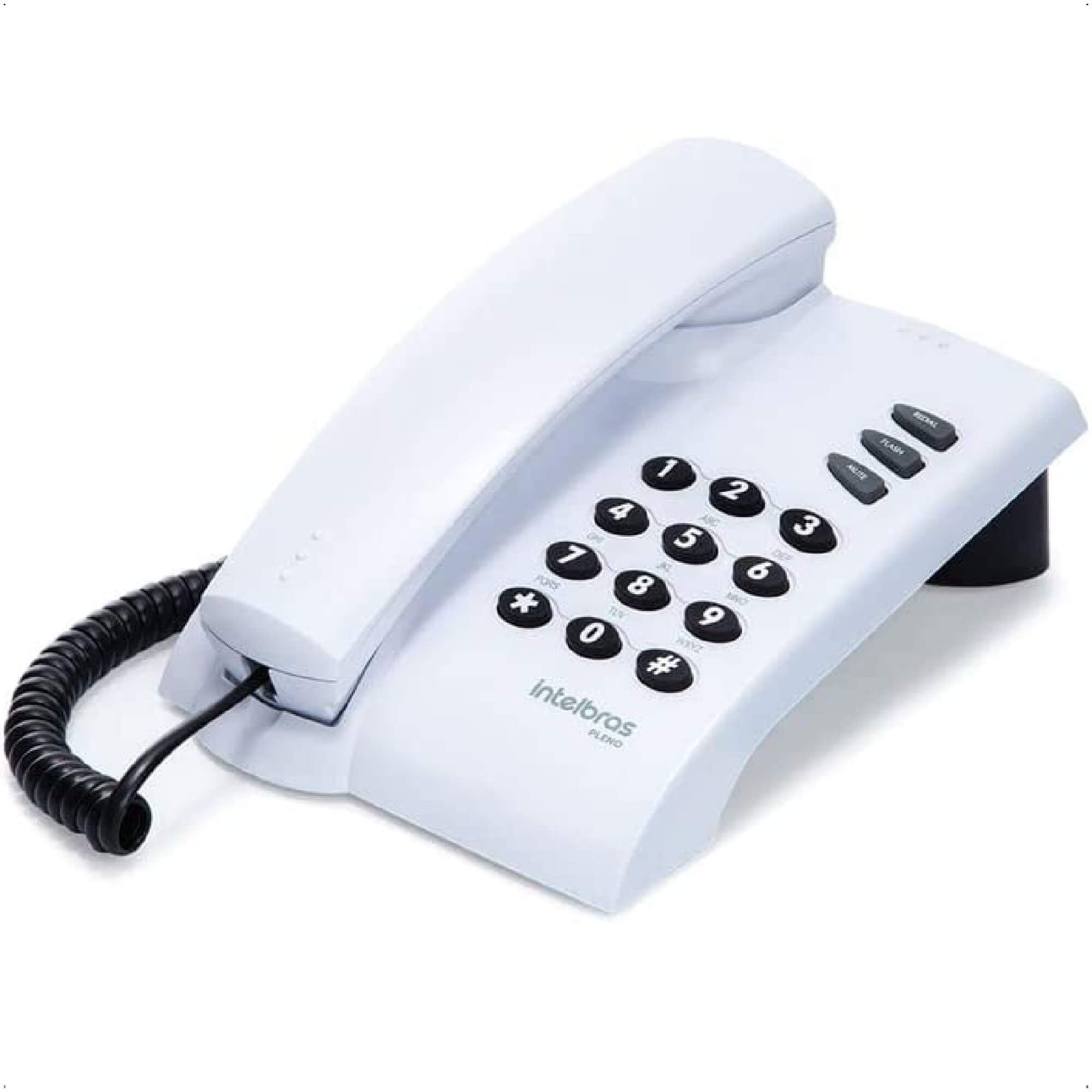 Telefone de Mesa/Parede com Fio Intelbras Pleno Cinza Artico