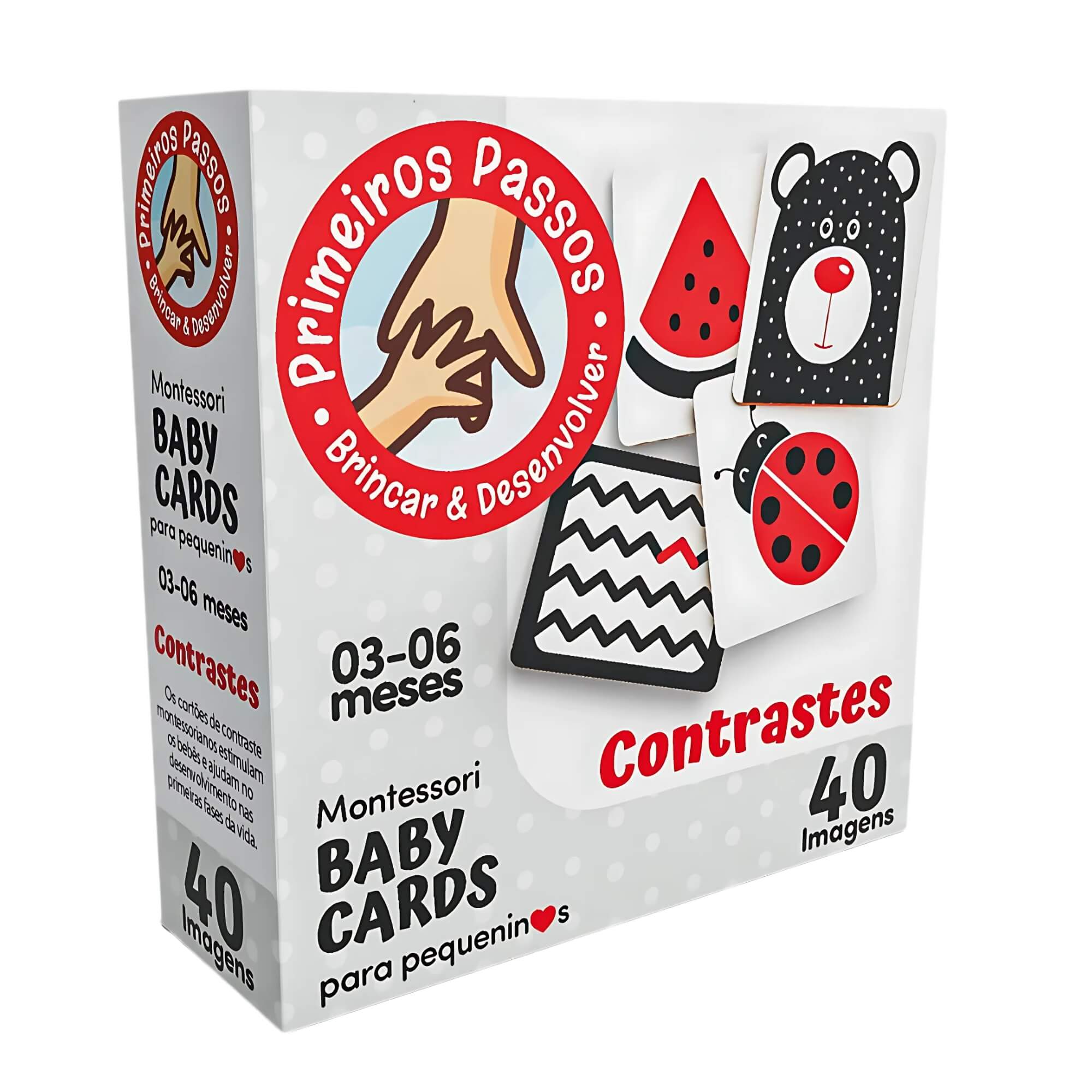 COMP Kit 2 Jogos de Cartas 3–6 Meses – Baby Cards  Montessori e Baby Cards Contraste Express