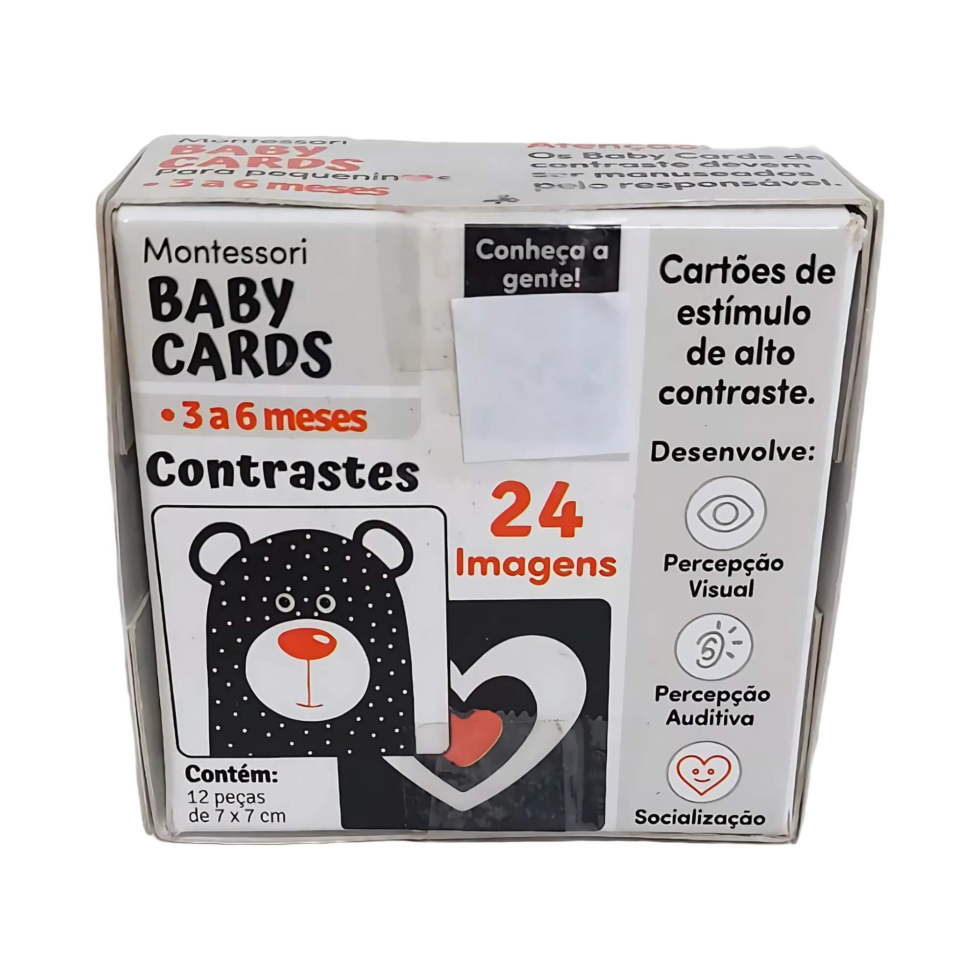 COMP Kit 2 Jogos de Cartas 3–6 Meses – Baby Cards  Montessori e Baby Cards Contraste Express