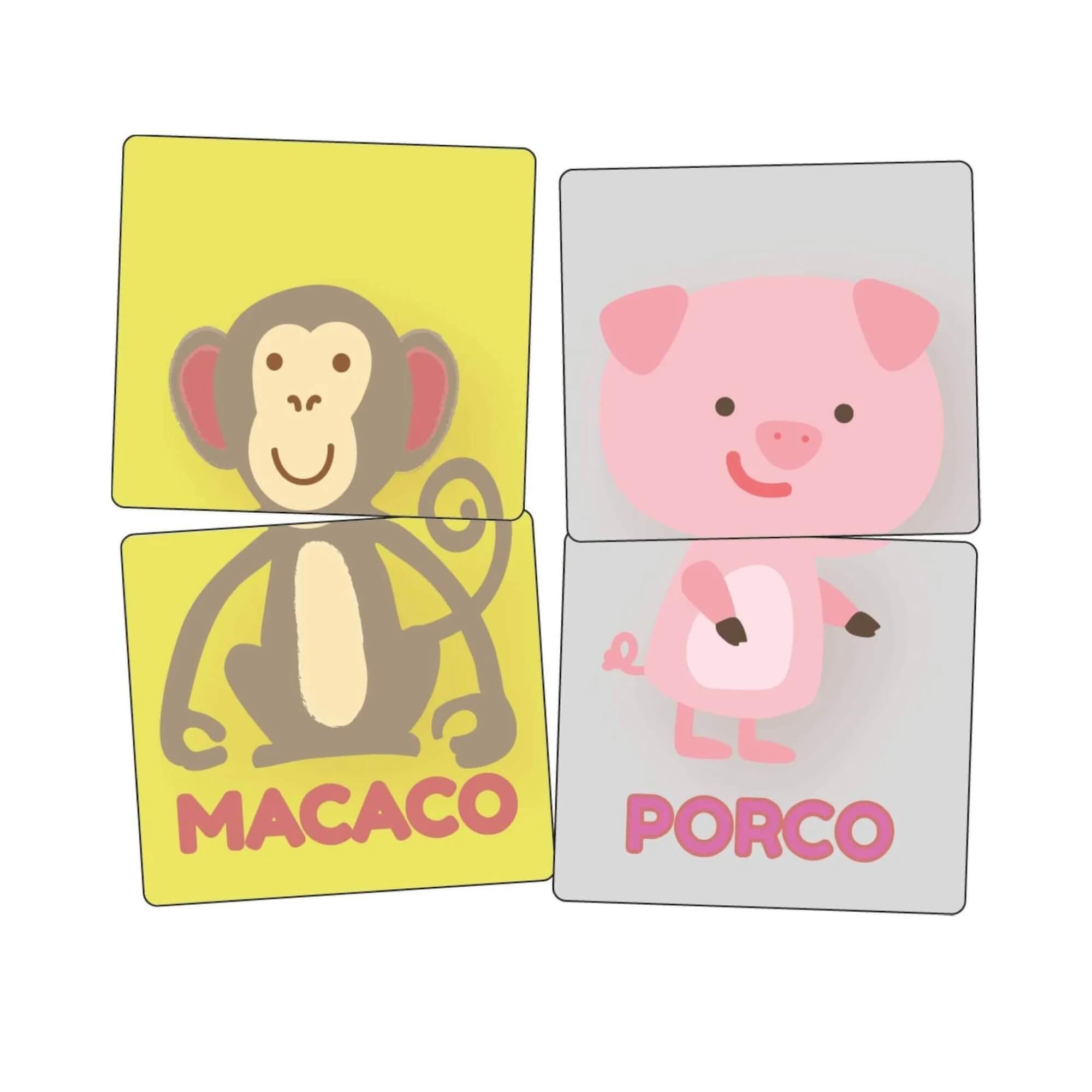 COMP Kit 6 Jogos Educativos 2+ Anos: Associação, Memória e Quebra-Cabeça Infantil - Cooper Fun