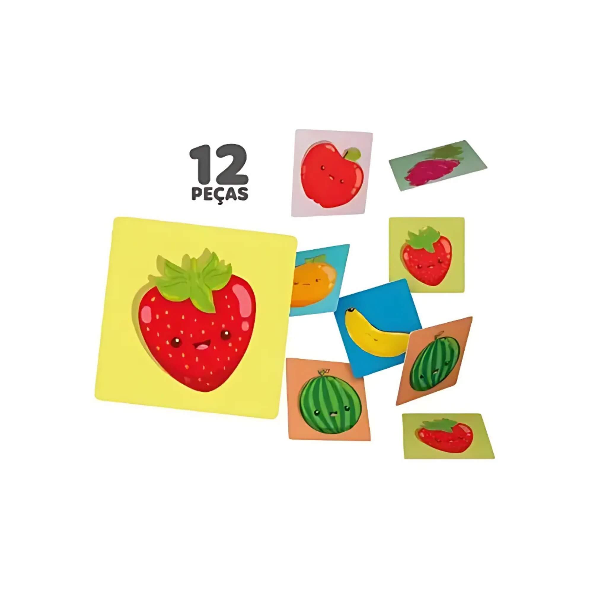 COMP Kit 6 Jogos Educativos 2+ Anos: Associação, Memória e Quebra-Cabeça Infantil - Cooper Fun