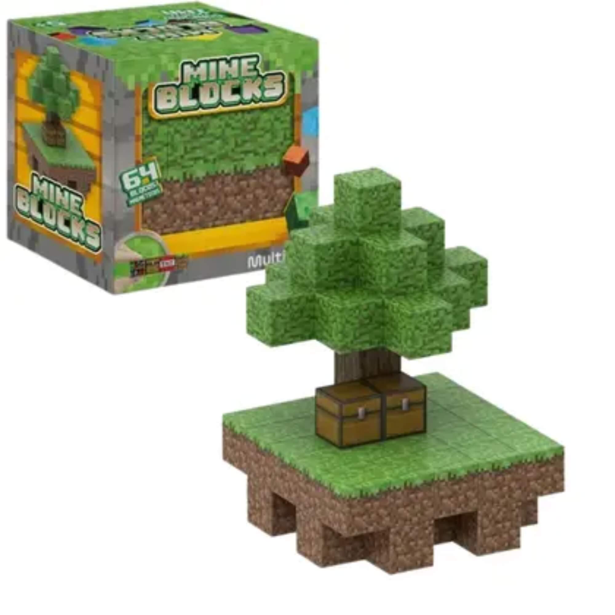 Blocos Magnéticos Conjunto Ilha MineBlocks 64 Peças Multikids - BR2512