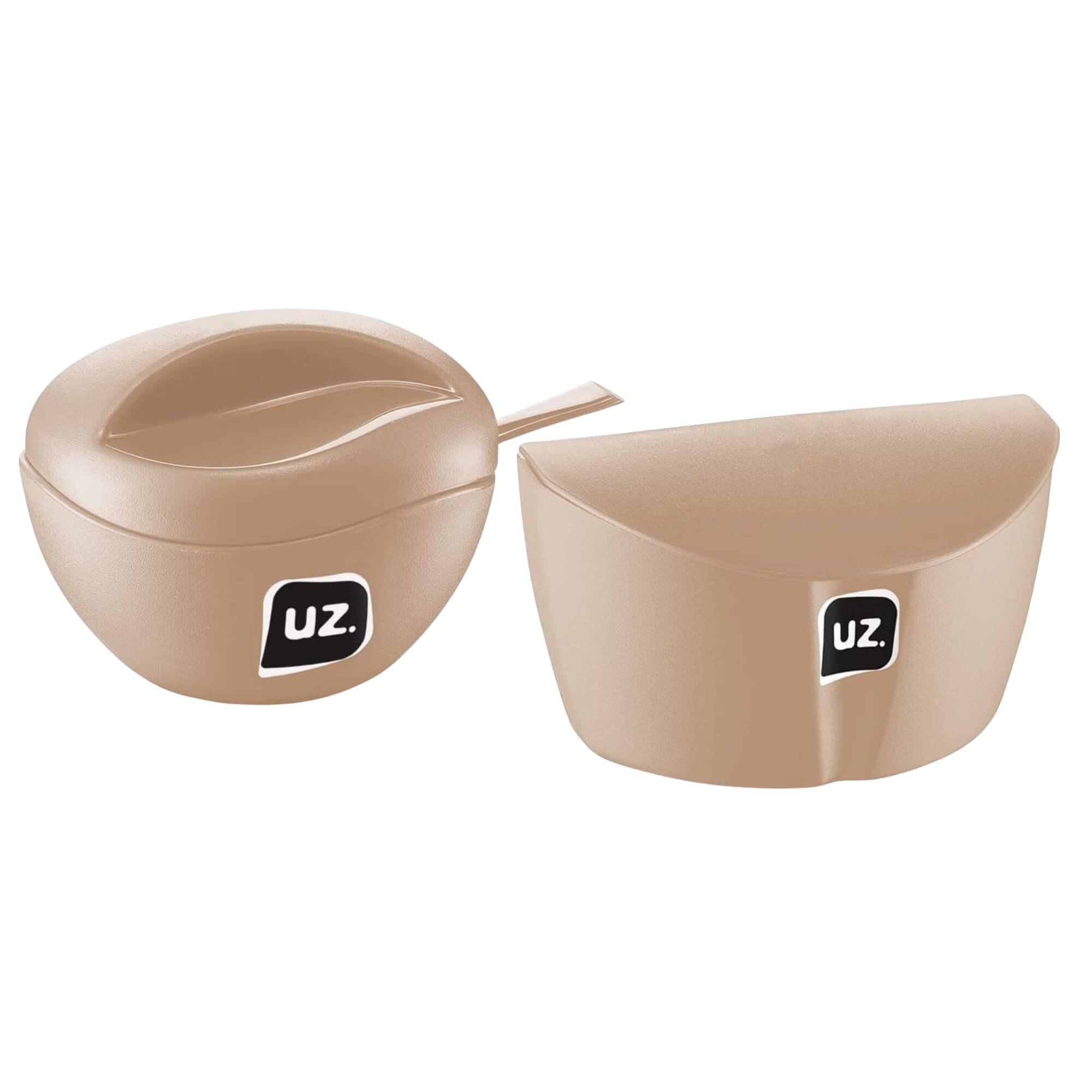 COMP Kit UZ Gold Capuccino - Açucareiro e Saleiro 500ml em PP BPA Free