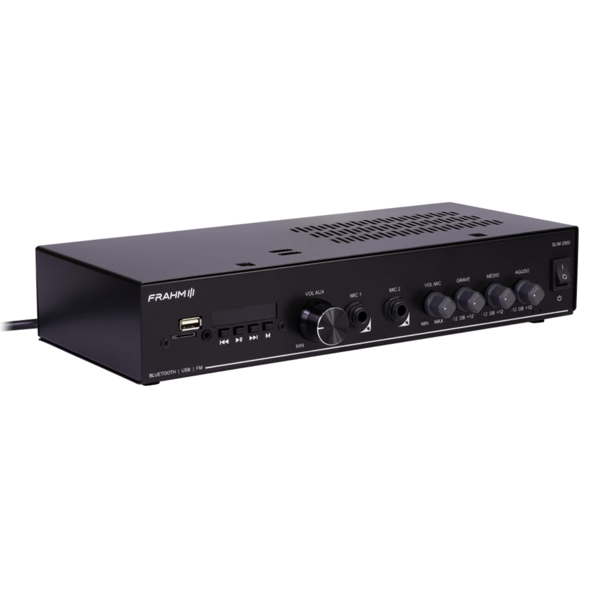 COMP Som Ambiente FRAHM 06 Caixas HS5 Branca + Amplificador 2700 Bluetooth  - FRAHM