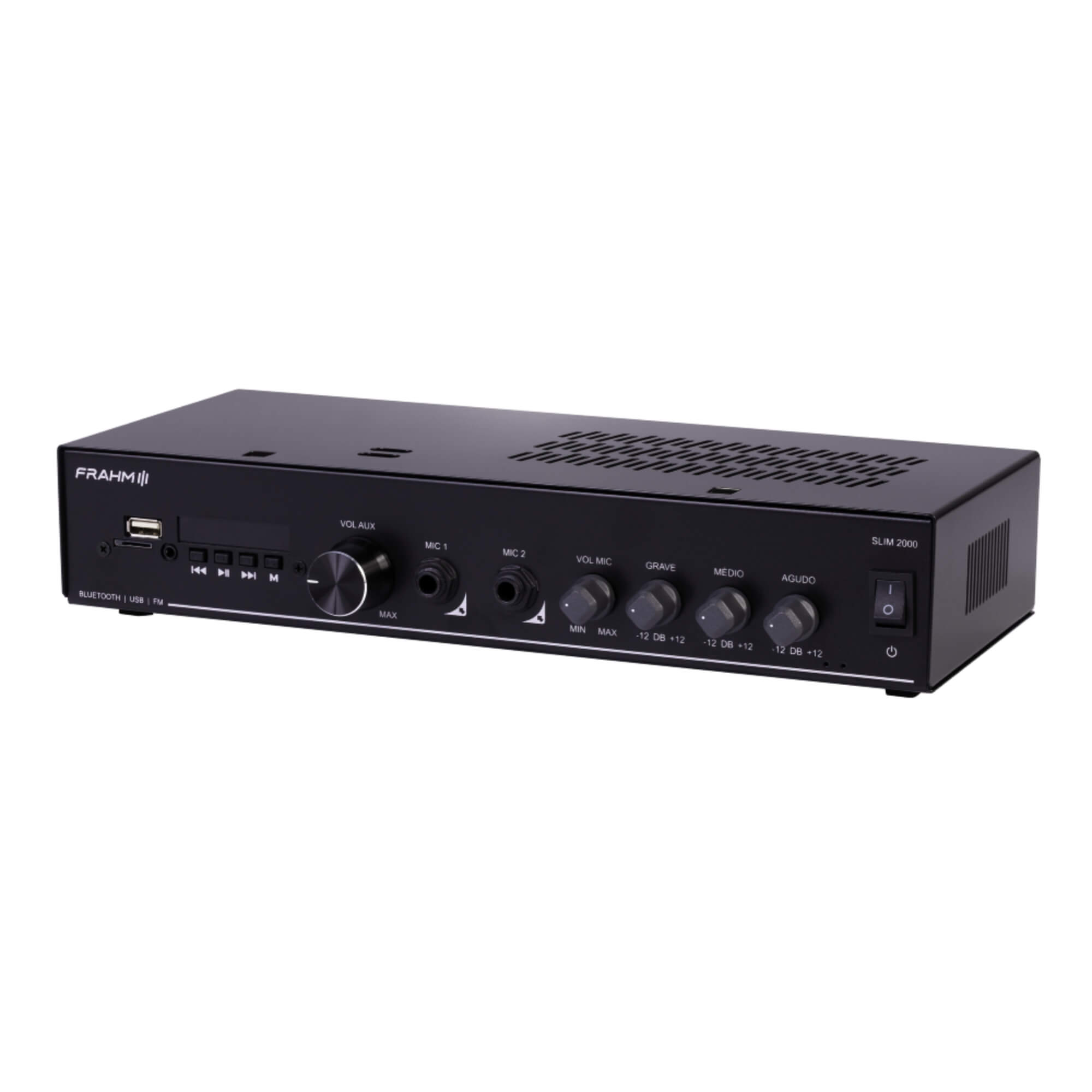 COMP Som Ambiente FRAHM 06 Caixas HS5 Branca + Amplificador 2700 Bluetooth  - FRAHM