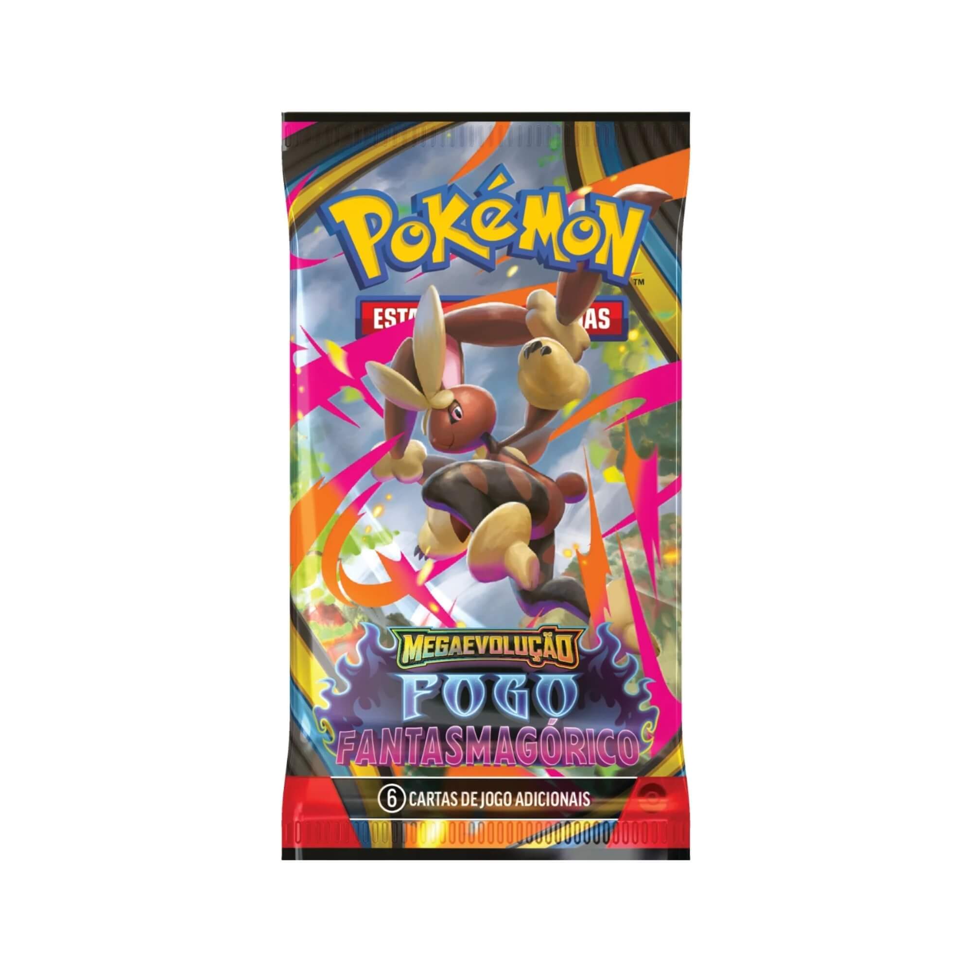 Booster Box Pokemon Megaevolução Fogo Fantasmagórico com 36 Boosters Copag - 35671
