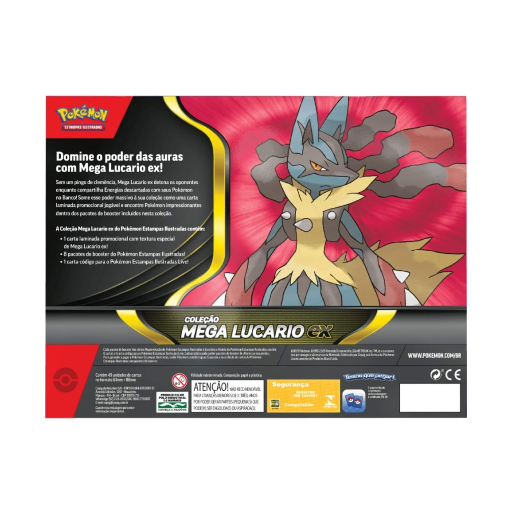 Box Pokemon Coleção Mega Lucario EX Copag - 35576