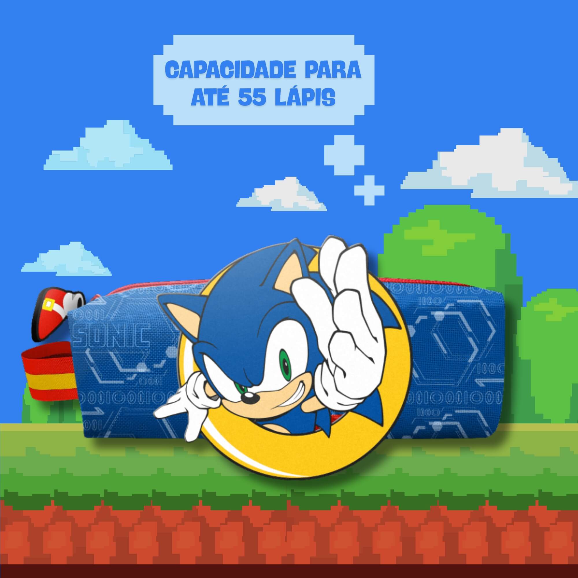 COMP Estojo Tubo com Patch Sonic (Pacote c/ 6 unidades) Leo&Leo Leonora - 10262