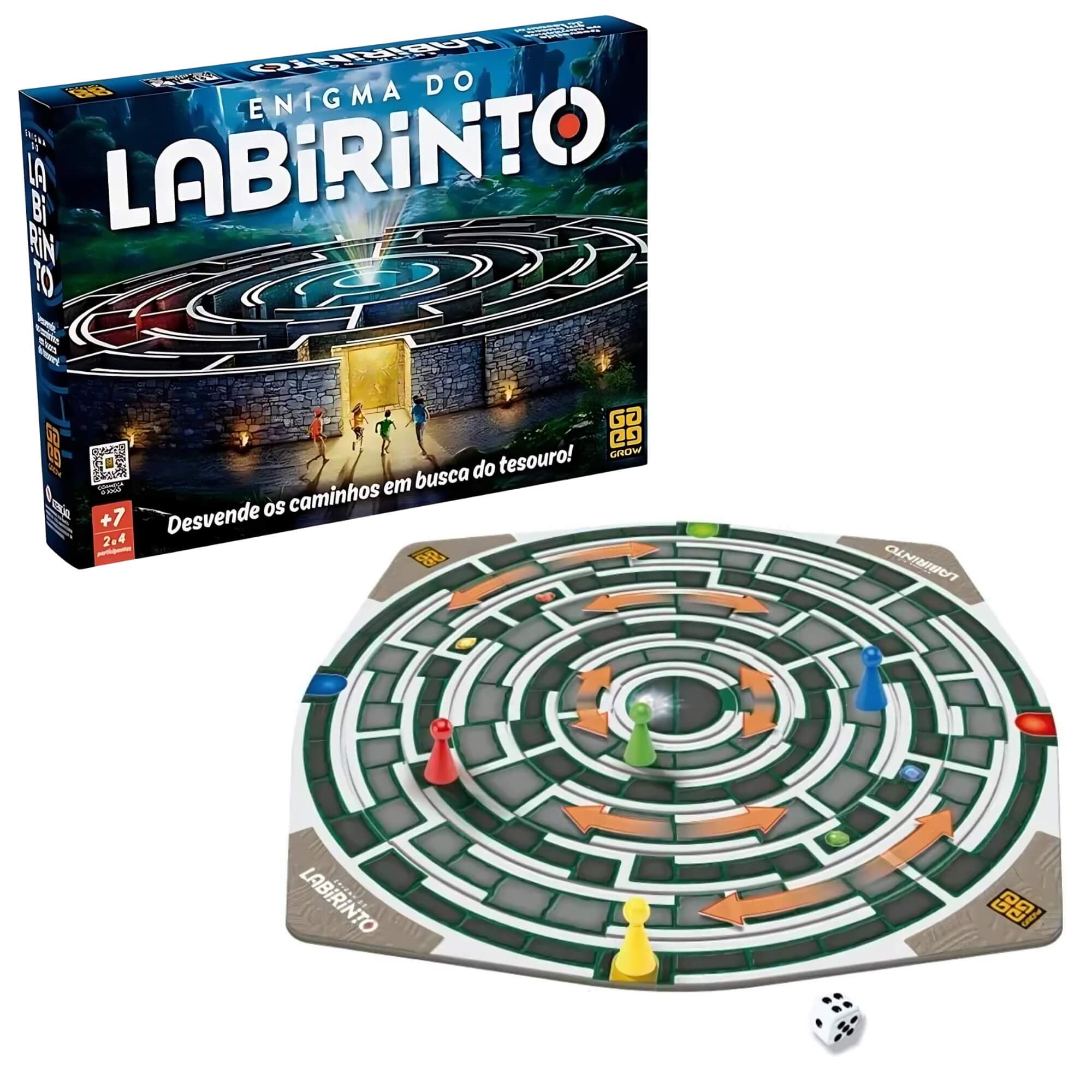 COMP Kit c/ 3 Jogos Noite em Família: Enigma do Labirinto, War Game of Thrones e Perguntados