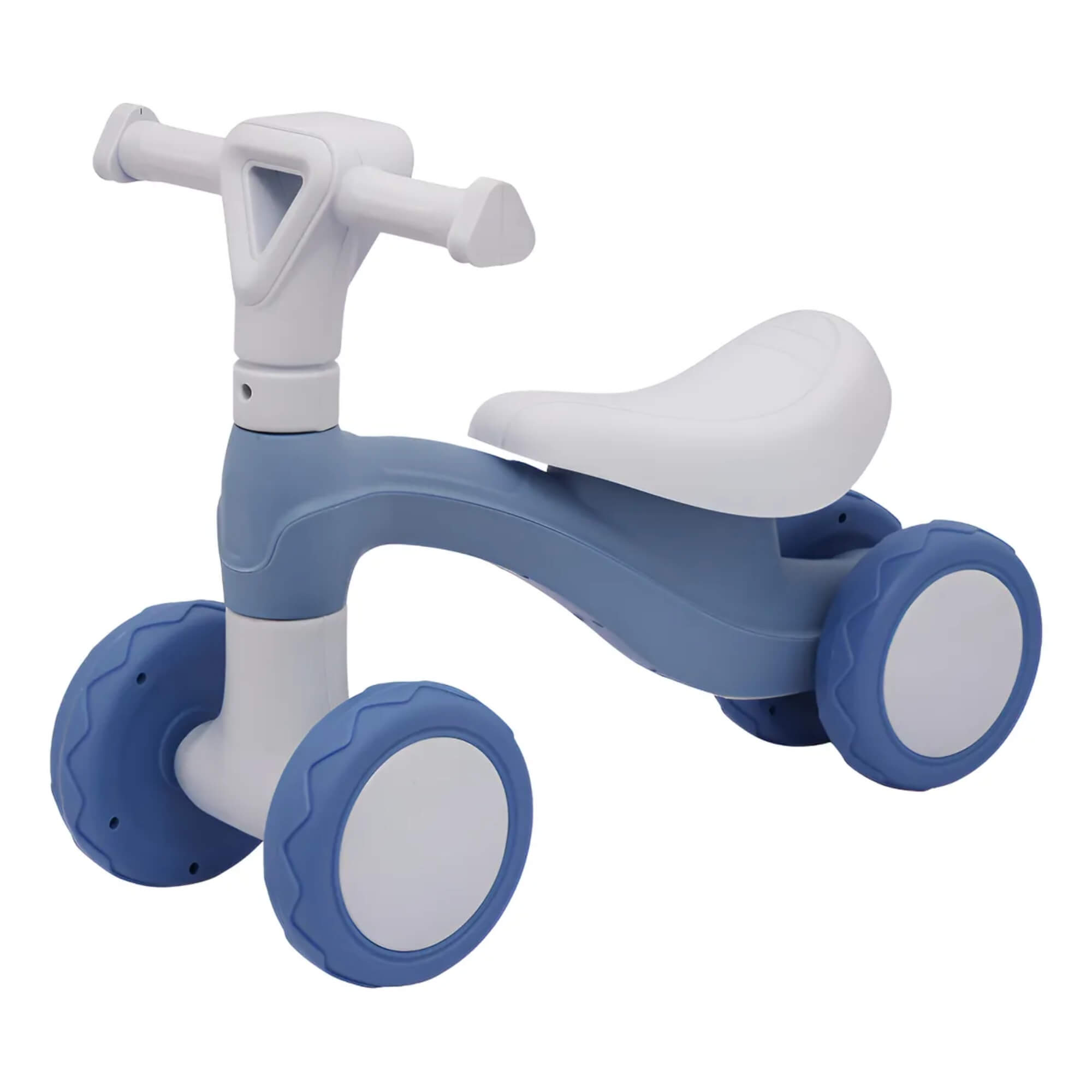 Bicicleta Andador Infantil Equilíbrio Sem Pedal 4 Rodas Azul Zippy Toys - 11090