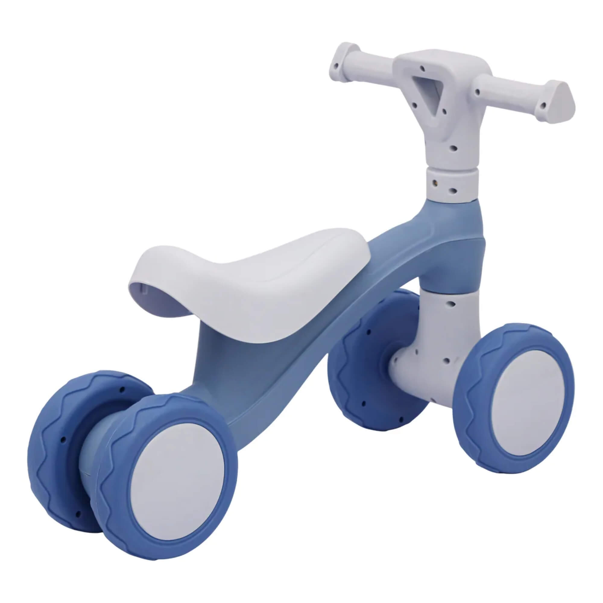 Bicicleta Andador Infantil Equilíbrio Sem Pedal 4 Rodas Azul Zippy Toys - 11090