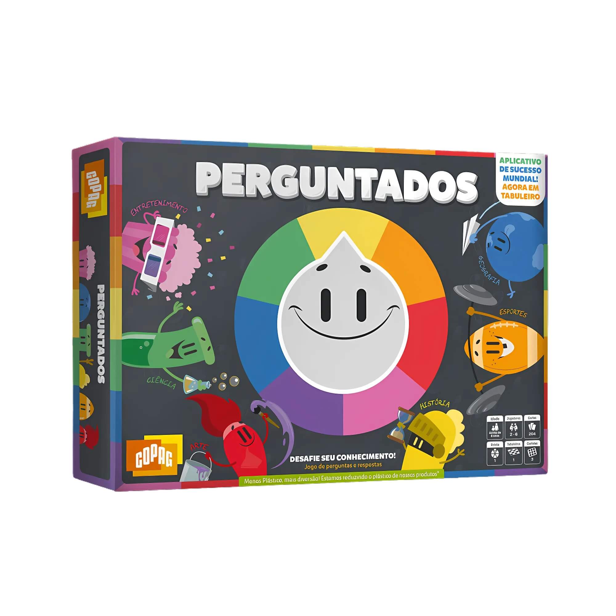 COMP Kit c/ 4 Jogos Aprenda Brincando: Show do Milhão, Perguntados, Letras e Desenhos e Cofrinho