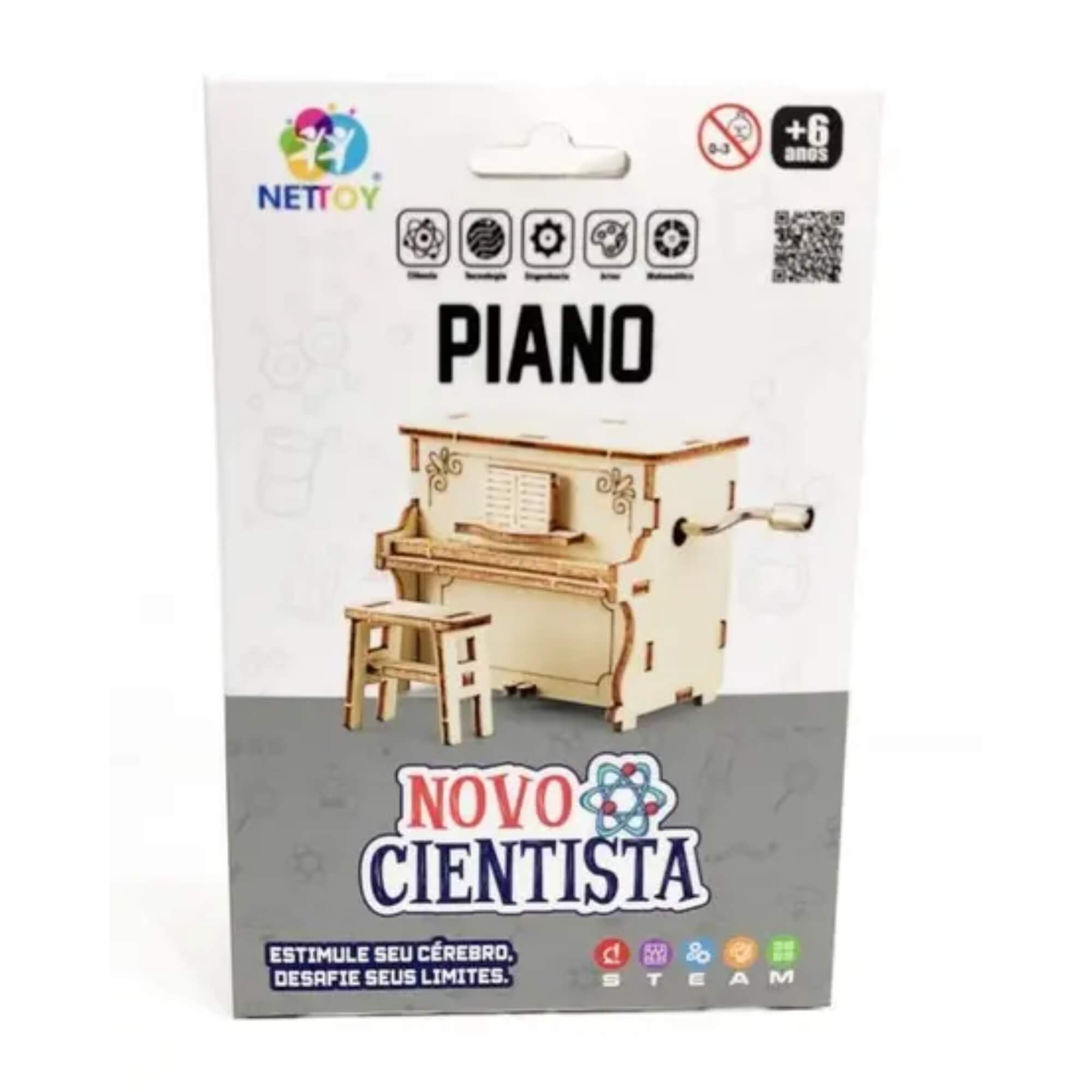 COMP Kit 6 Brinquedos Infantis Ciência Divertida: Robótica, Física e Criatividade STEAM Nettoy