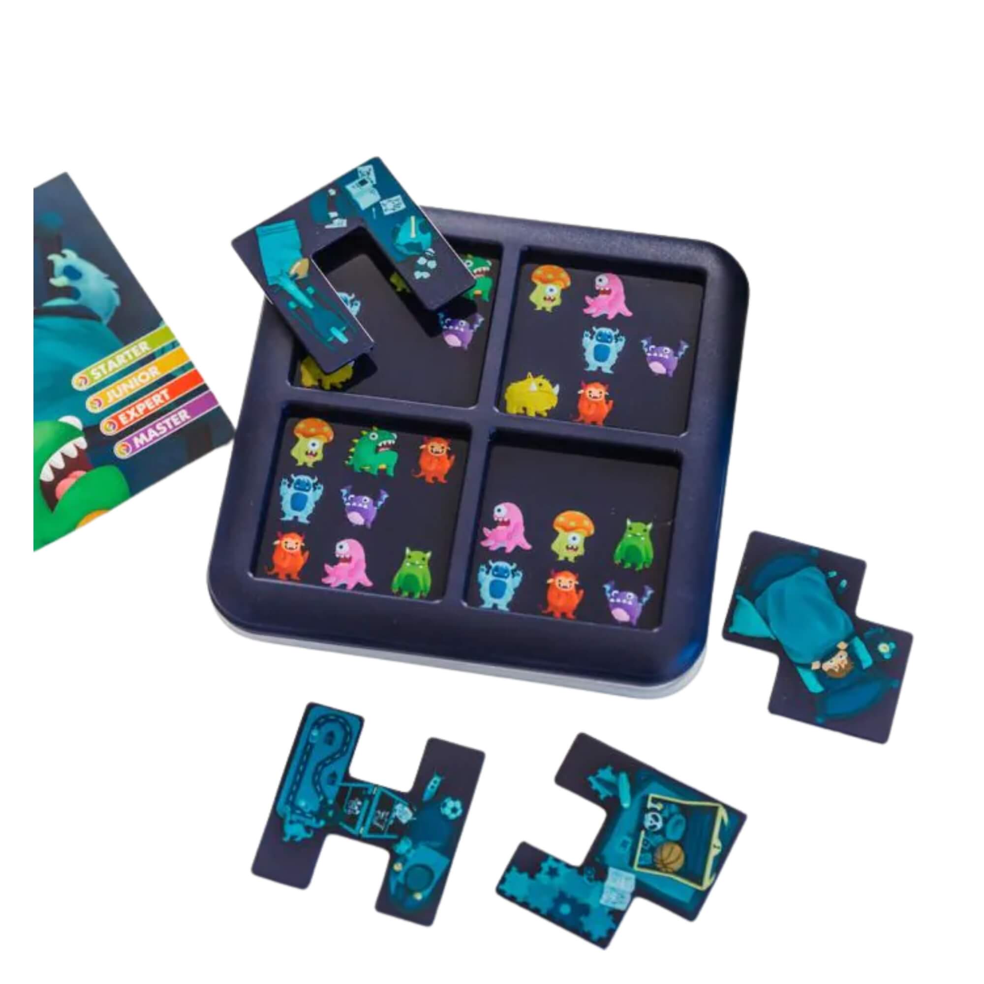 COMP Kit 3 Jogos Desafio IQ Brinquedos Infantis: Ache o Monstro, Caça Fantasma e Space Ball 3D