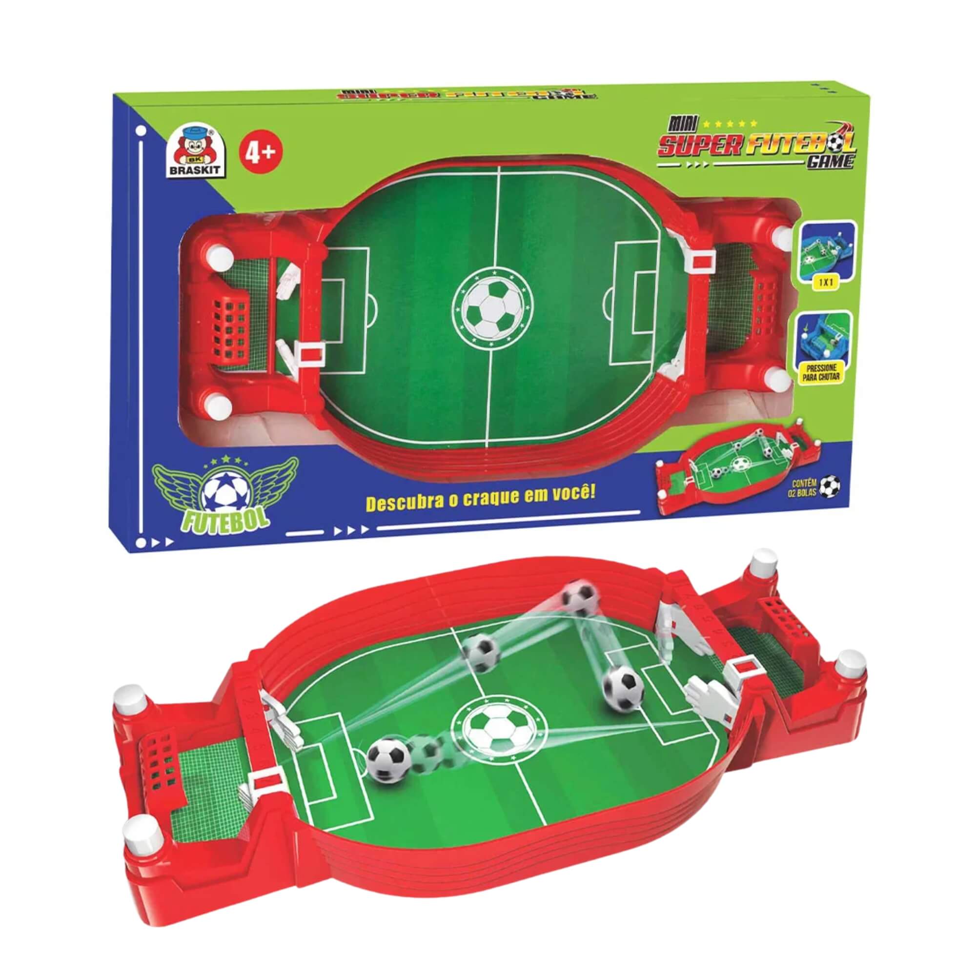 COMP Kit 4 Jogos Diversão Garantida: Mesa de Disco, Futebol, Cirurgião e Espeta Pirata