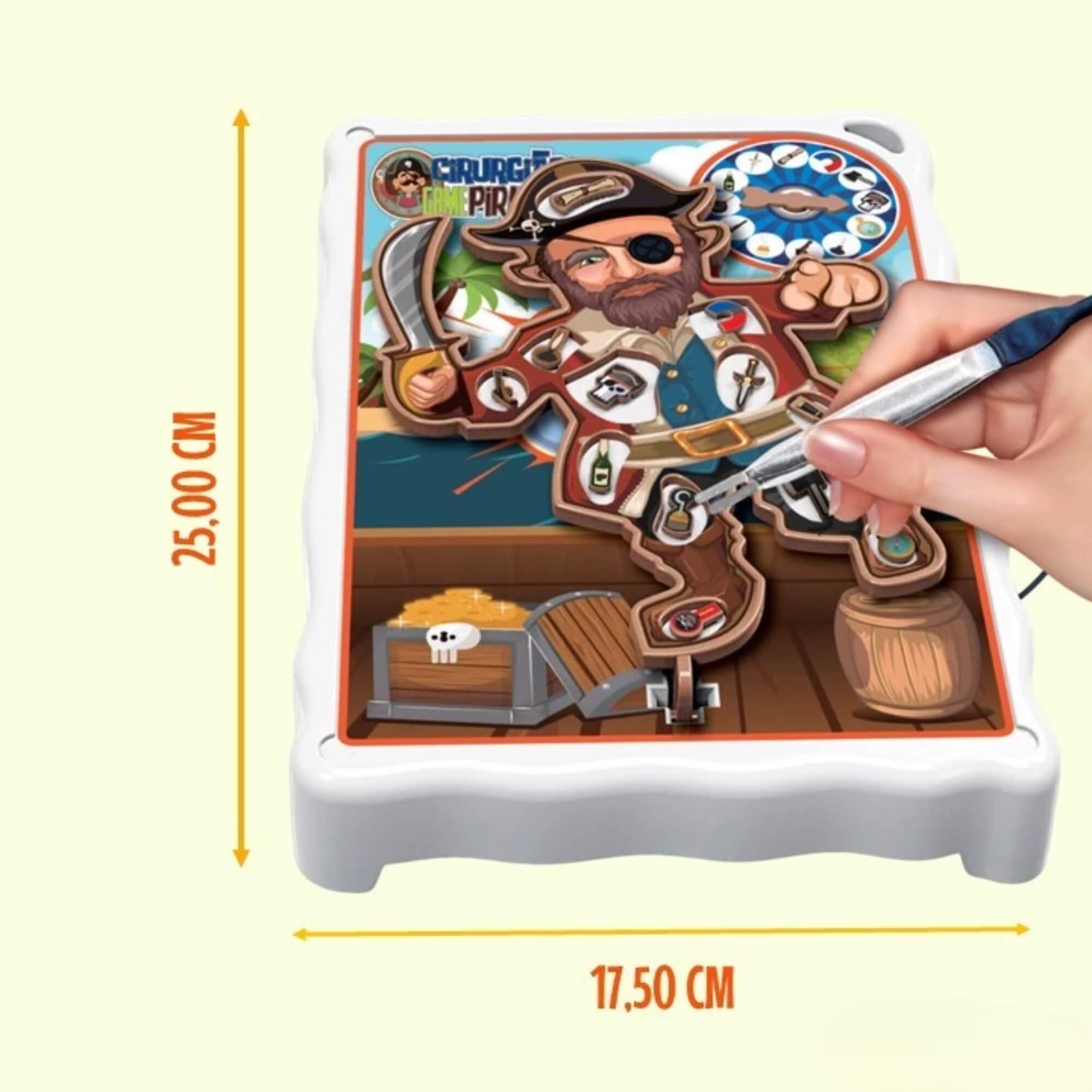 COMP Kit 4 Jogos Diversão Garantida: Mesa de Disco, Futebol, Cirurgião e Espeta Pirata