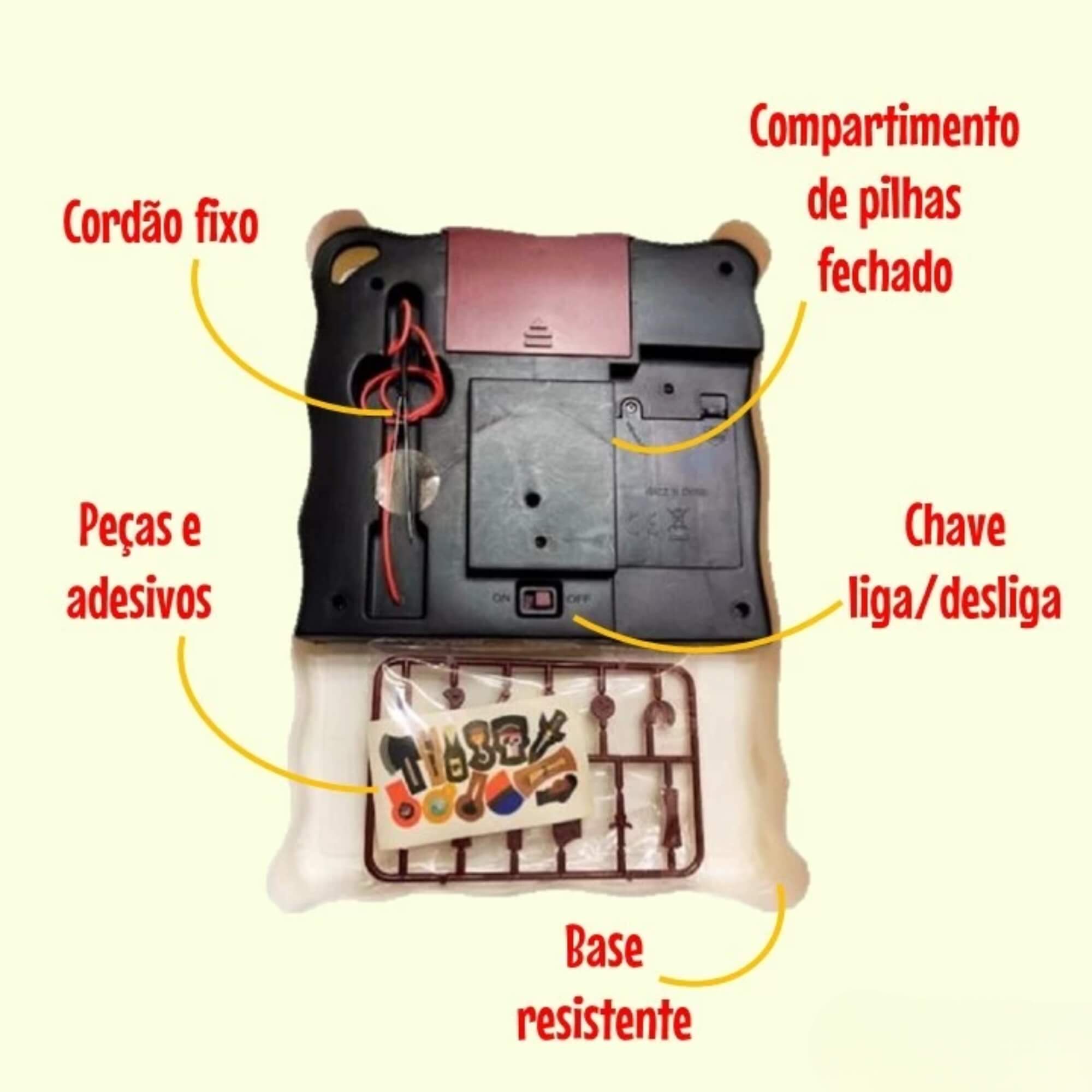 COMP Kit 4 Jogos Diversão Garantida: Mesa de Disco, Futebol, Cirurgião e Espeta Pirata