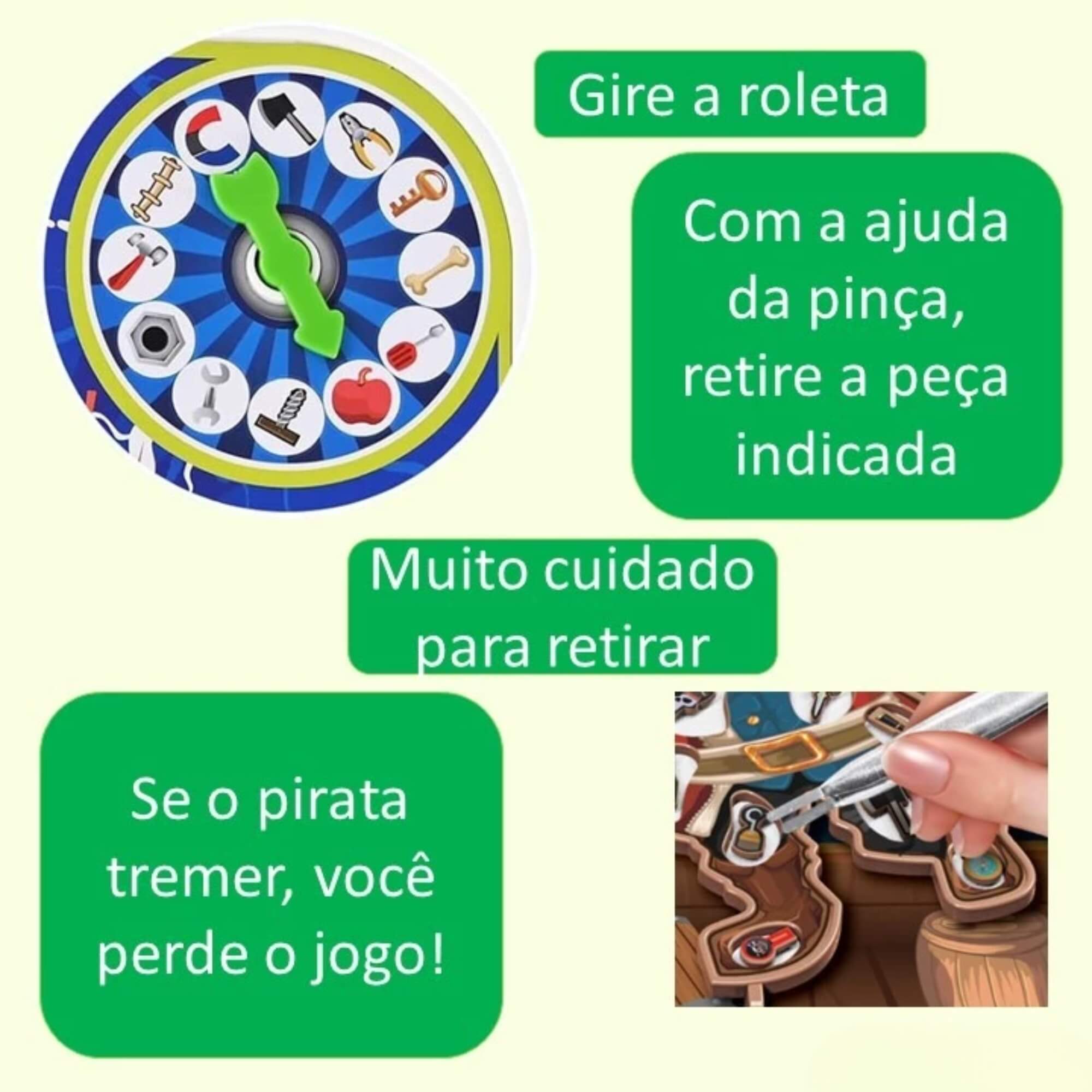 COMP Kit 4 Jogos Diversão Garantida: Mesa de Disco, Futebol, Cirurgião e Espeta Pirata