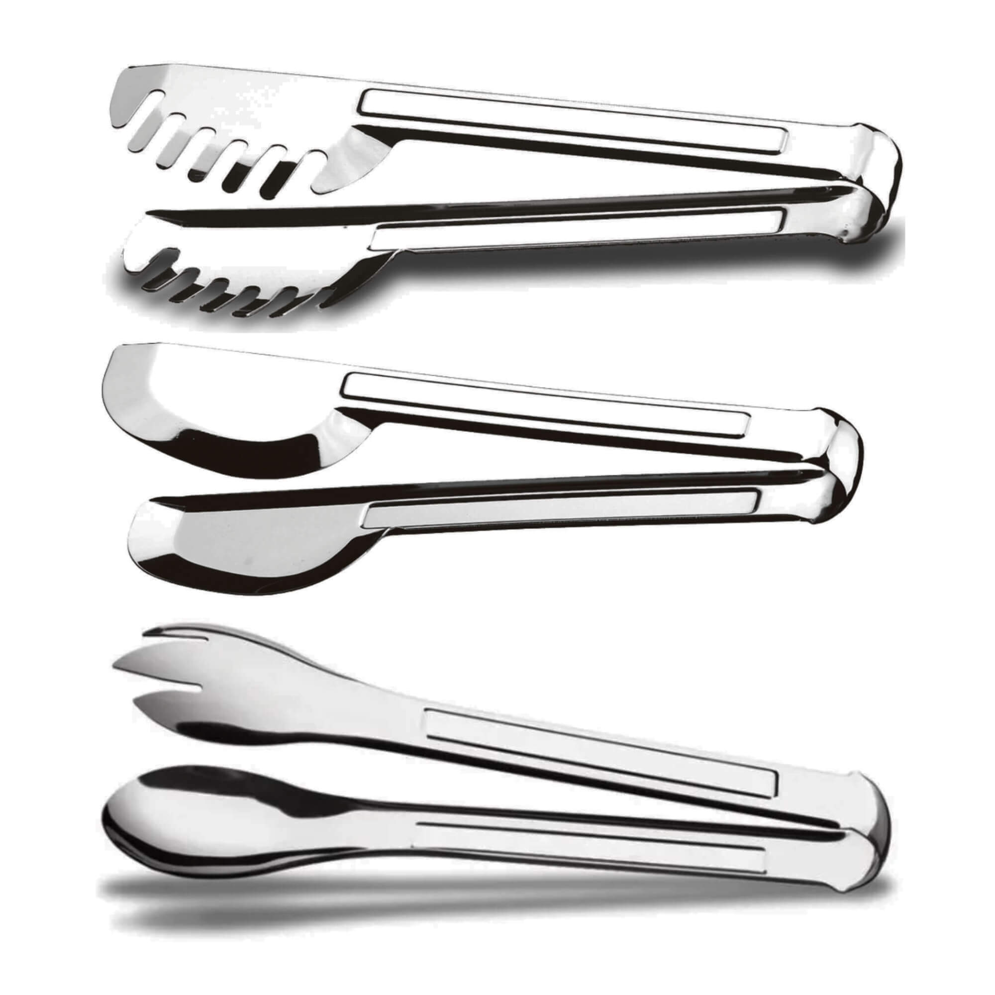 COMP Kit 3 Pegadores Arienzo Brinox: Massa, Universal e Salada em Aço Inoxidável 20,5cm