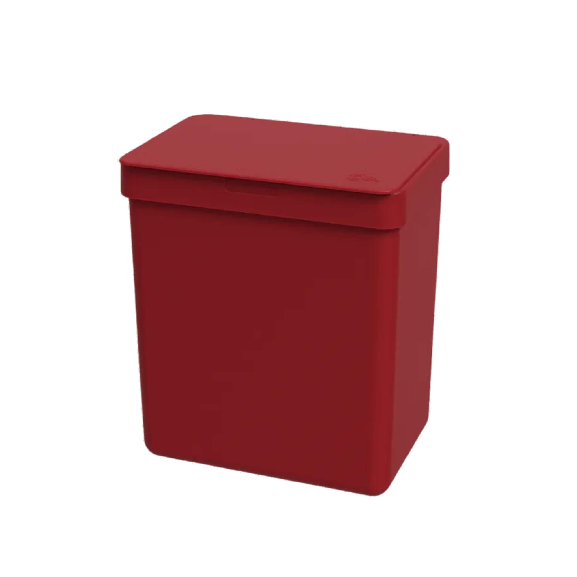 COMP Kit Cozinha Vermelho Bold: Lixeira com Tampa 2,5L + Organizador de Pia Brinox Coza