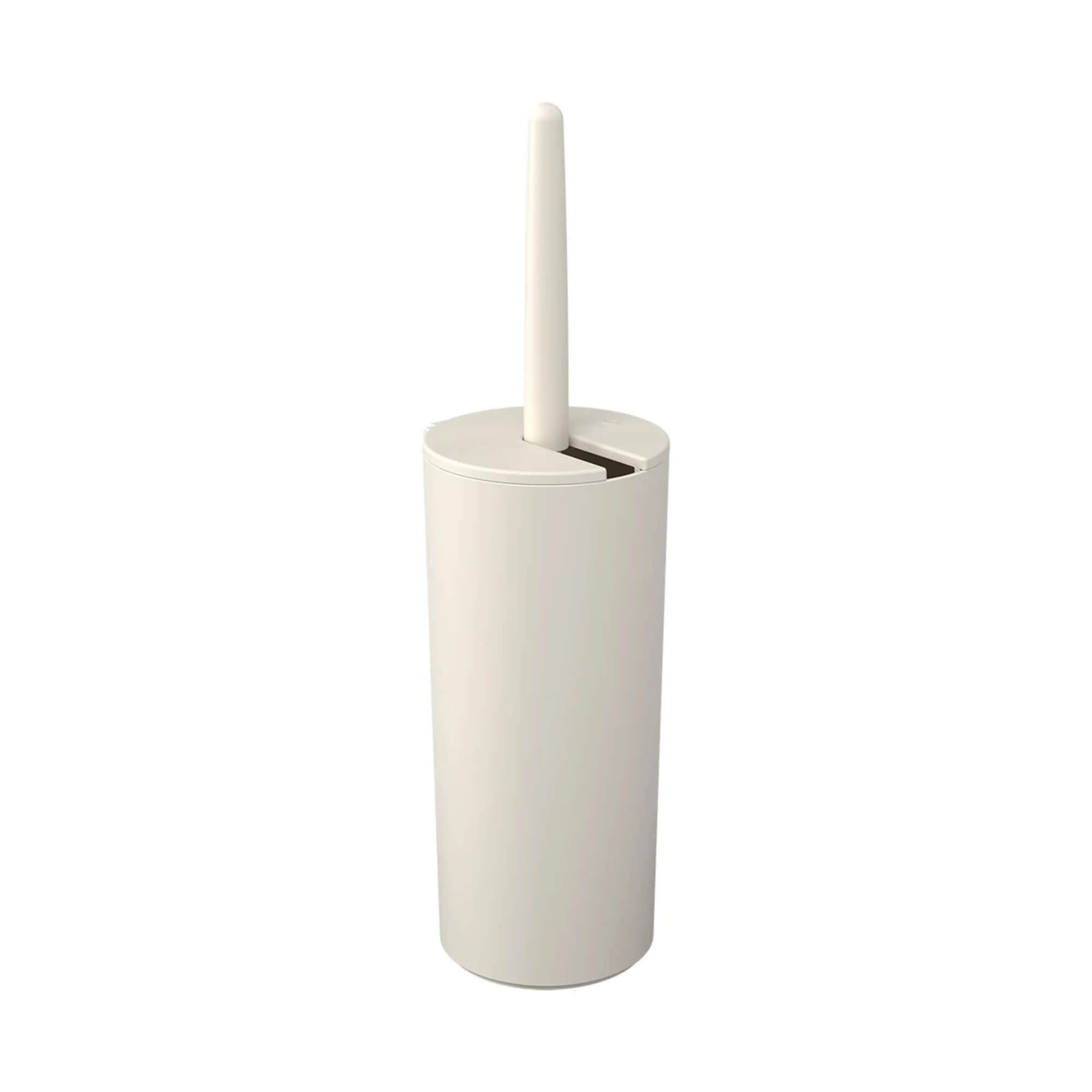 COMP Kit Banheiro Coza Brinox Serene Cinza Claro: Lixeira 5L + Escova Sanitária