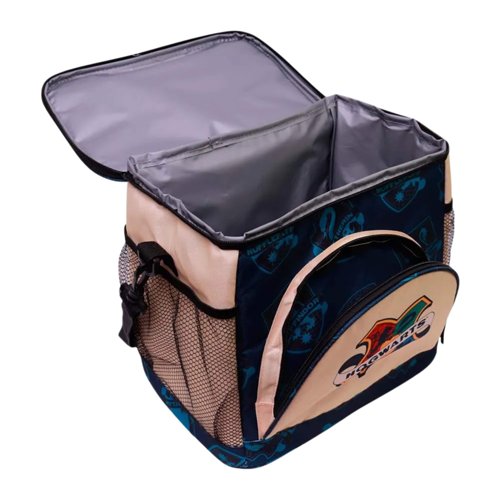 COMP Kit Harry Potter: Toalha de Praia 2 em 1 Mochila, Bolsa Térmica e Garrafa Bubble 500ml