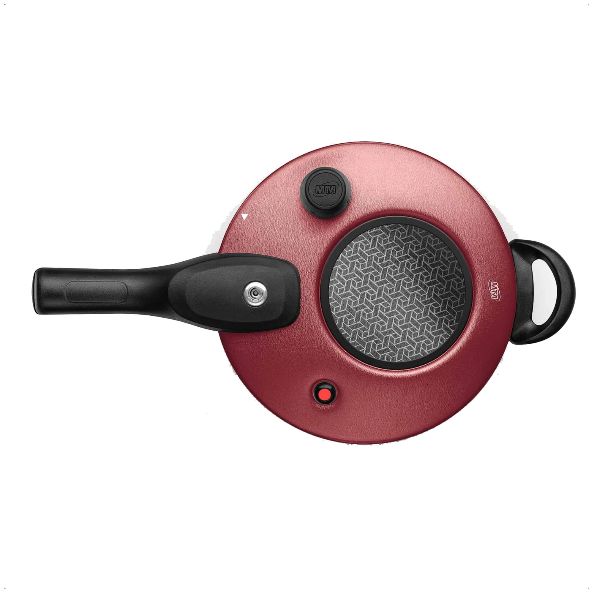 COMP Kit MTA: Panela de Pressão Antiaderente c/ Visor 4,5L Cereja + Concha de Nylon Supreme Vinho