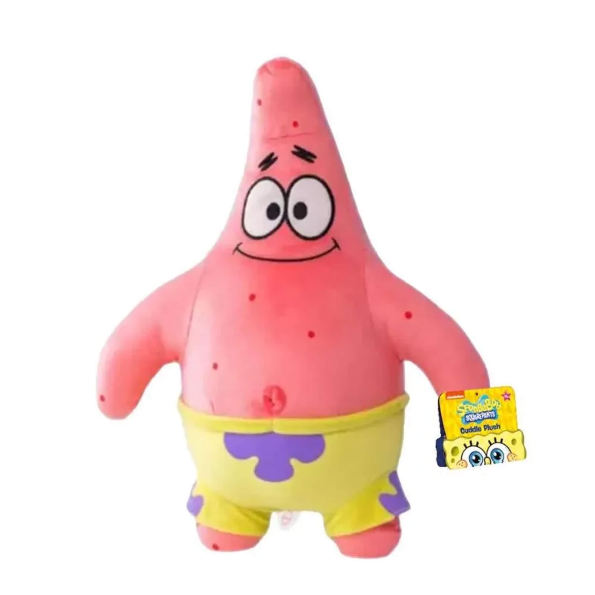 COMP Kit Brinquedos Infantis Pelúcias: Bob Esponja + Patrick Estrela 45cm Poliéster
