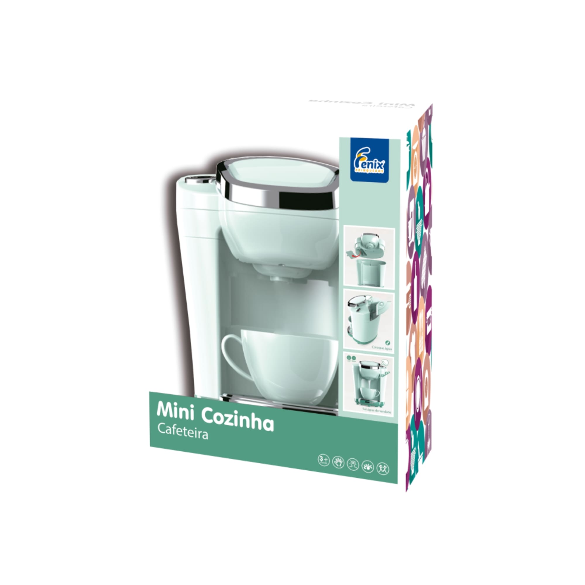 VAR Brinquedo Mini Cozinha Fenix - Linha Eletrodomésticos Infantis Interativos (Escolha o Modelo) Modelo:Cafeteira