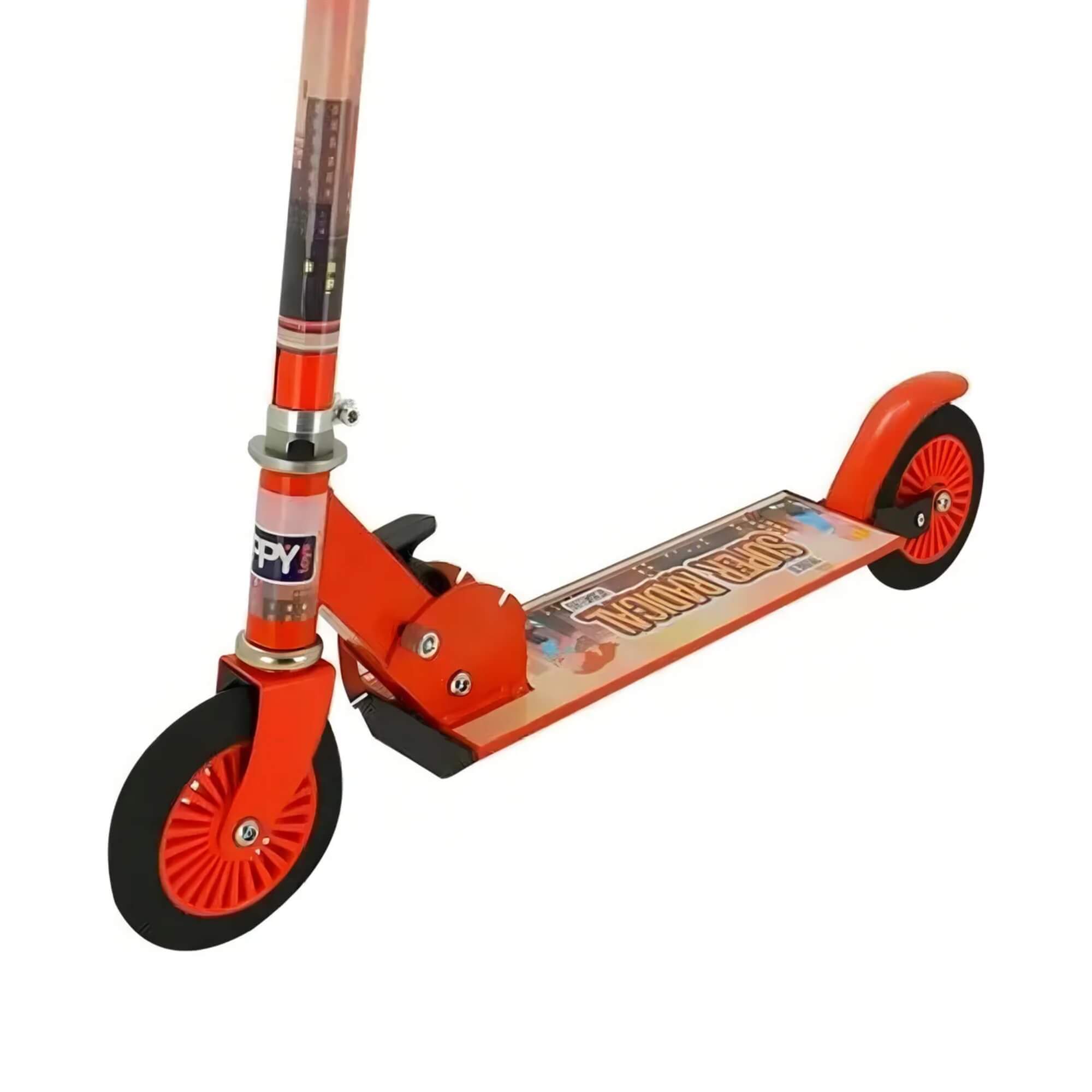 Patinete Infantil Dobrável Super Radical Vermelho Suporta até 50kg Zippy Toys - 8739
