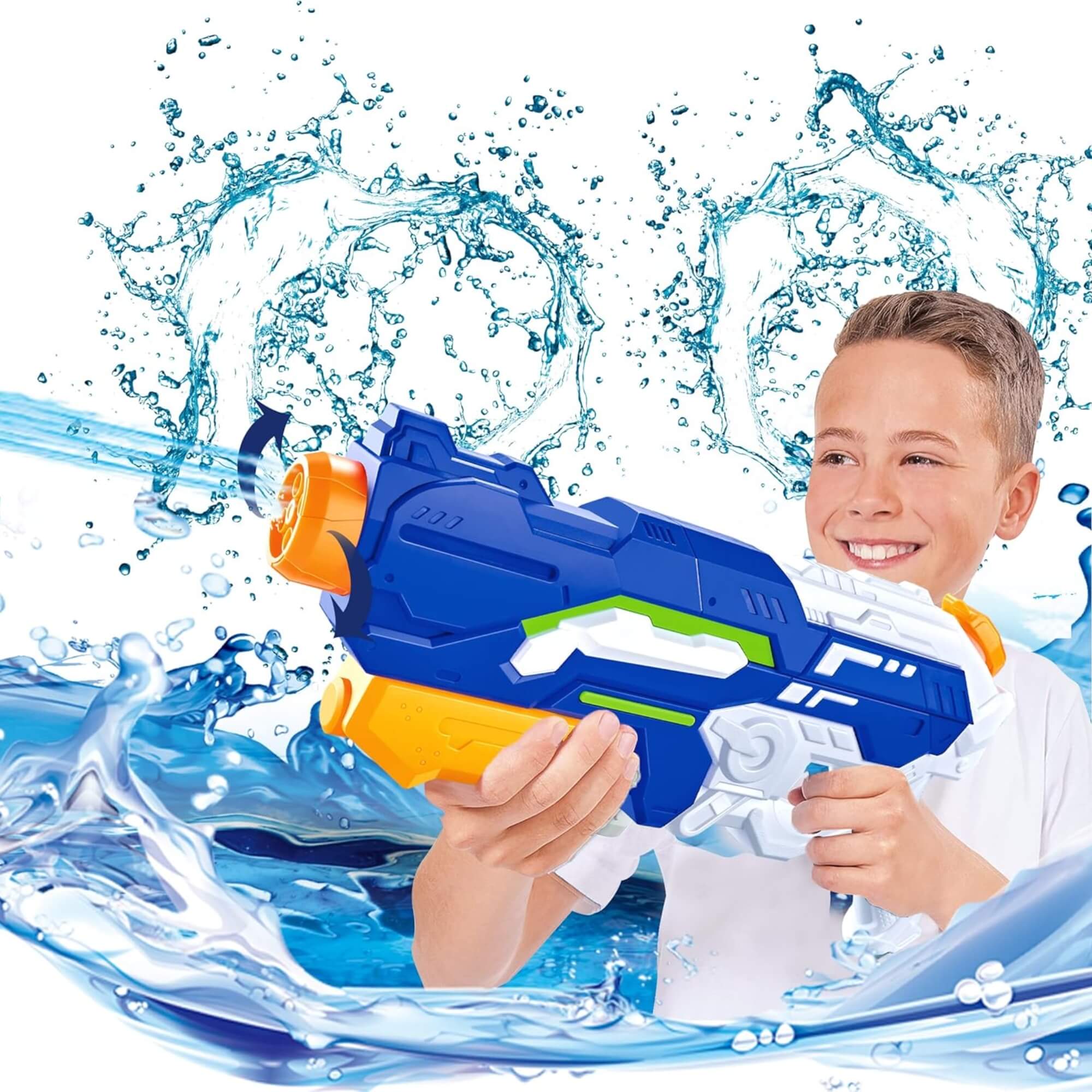 Brinquedo Infantil Lançador de Água Multi-Jet Aquashoot 1200ml Zippy Toys - 10312