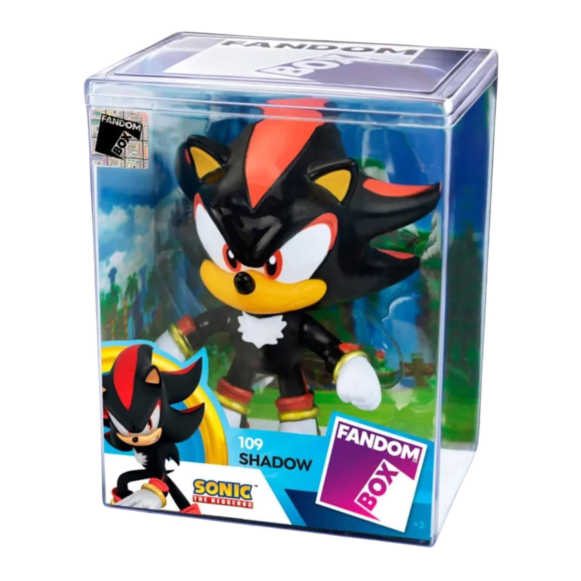 COMP Kit 4 Bonecos Colecionáveis Fandom Box Turma do Sonic: Sonic + Tails + Knuckles + Shadow