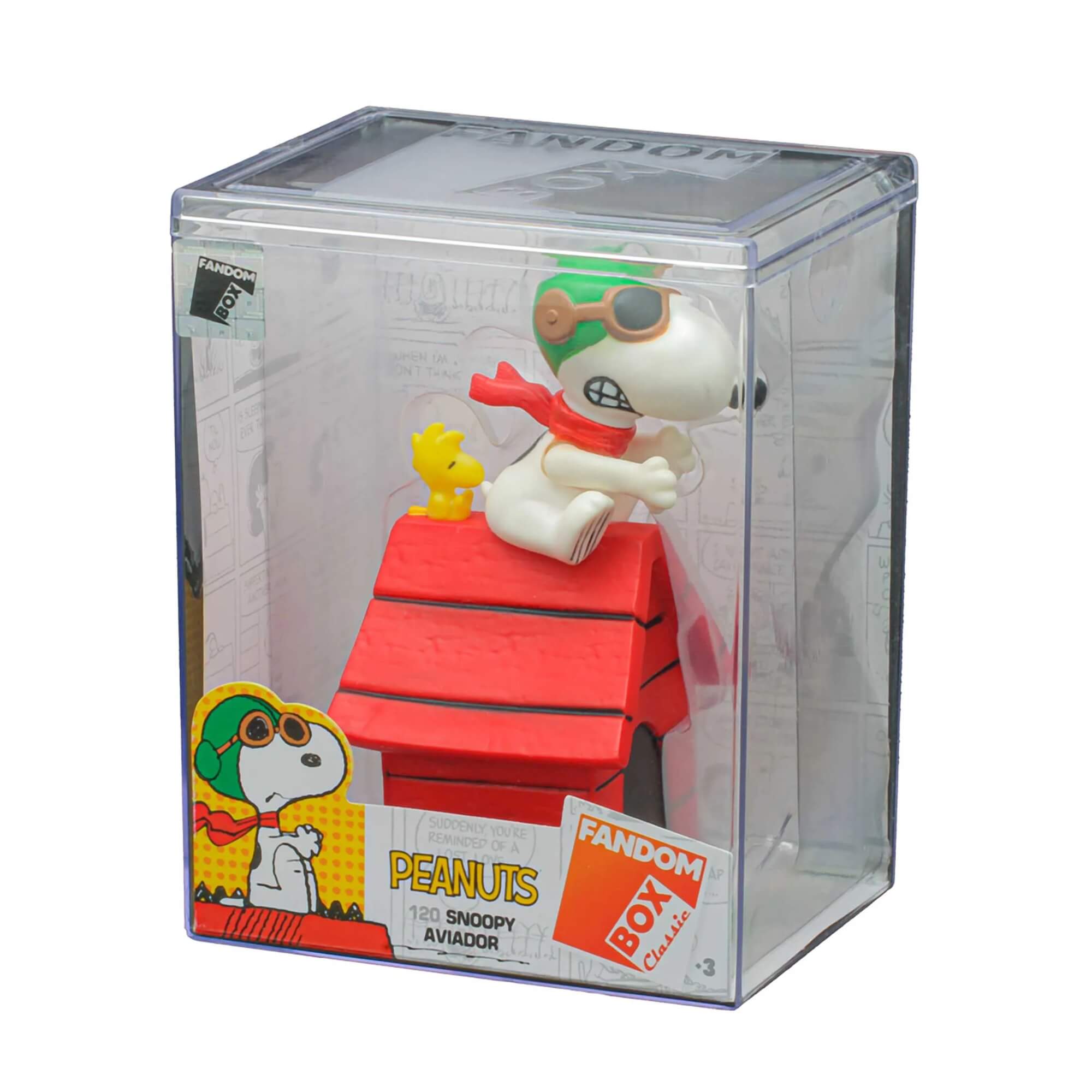 Fandom Box Snoopy Aviador - Boneco Colecionável Material Vinil Atóxico Lider - 3512