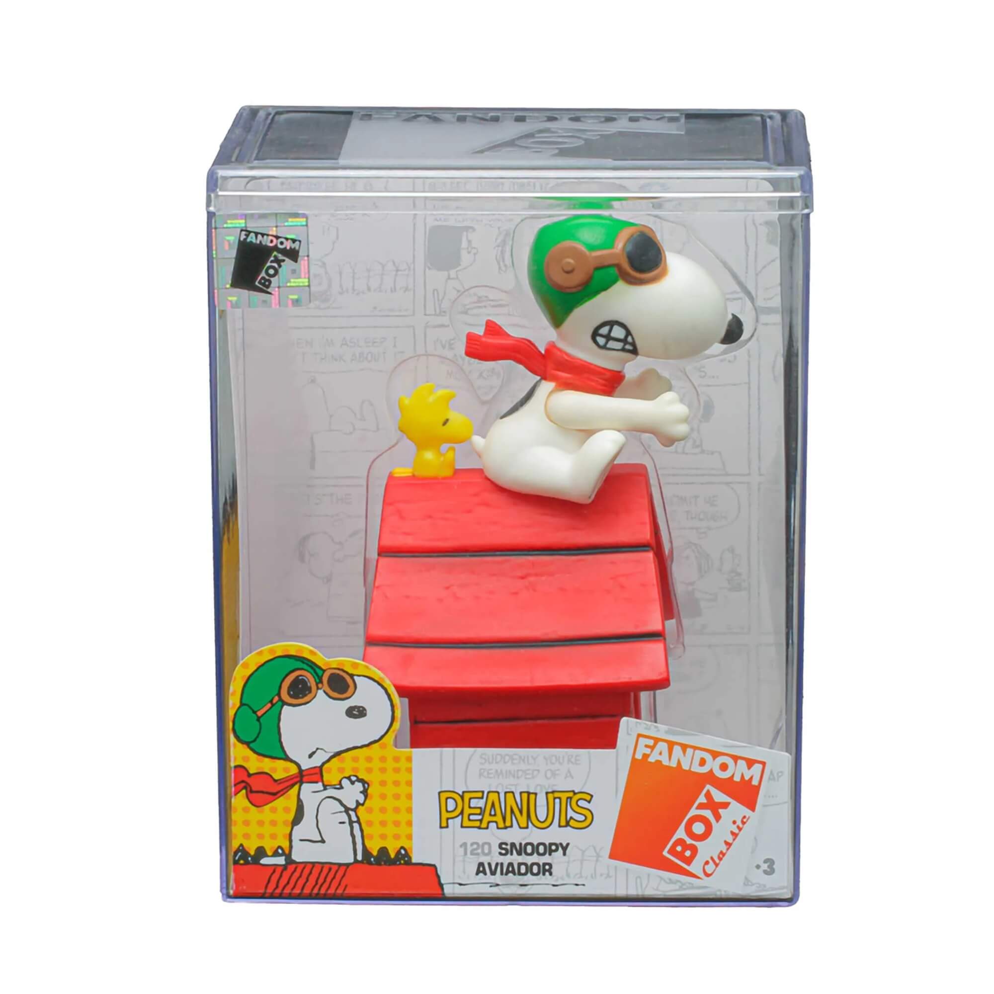 Fandom Box Snoopy Aviador - Boneco Colecionável Material Vinil Atóxico Lider - 3512