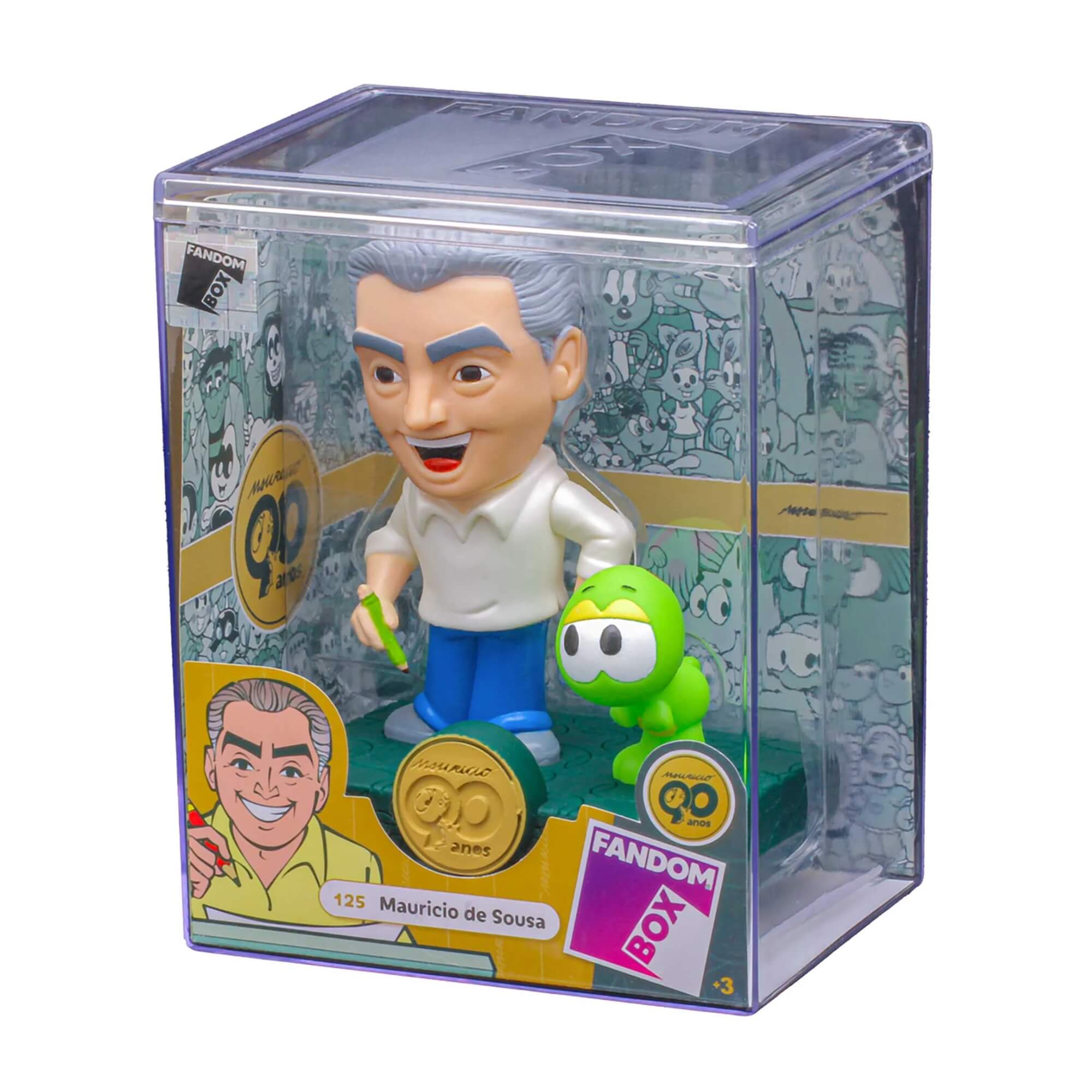 Fandom Box Mauricio de Sousa Turma da Monica Colecionável Material Vinil Atóxico Lider - 3520