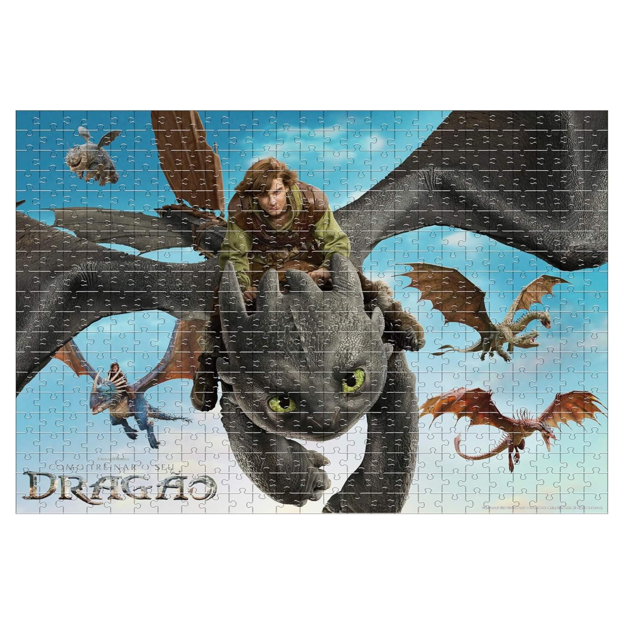 Quebra-Cabeça Como Treinar o Seu Dragão de 500 Peças Mimo Toys - 3010