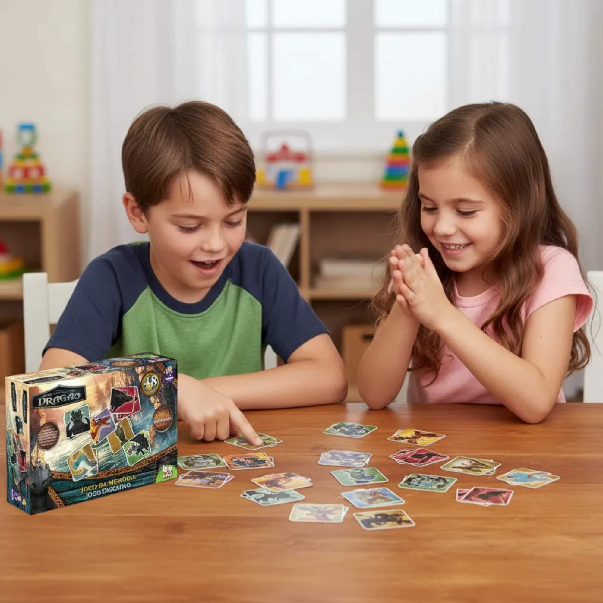 Jogo da Memória Como Treinar o seu Dragão 48 Peças Mimo Toys - 3012