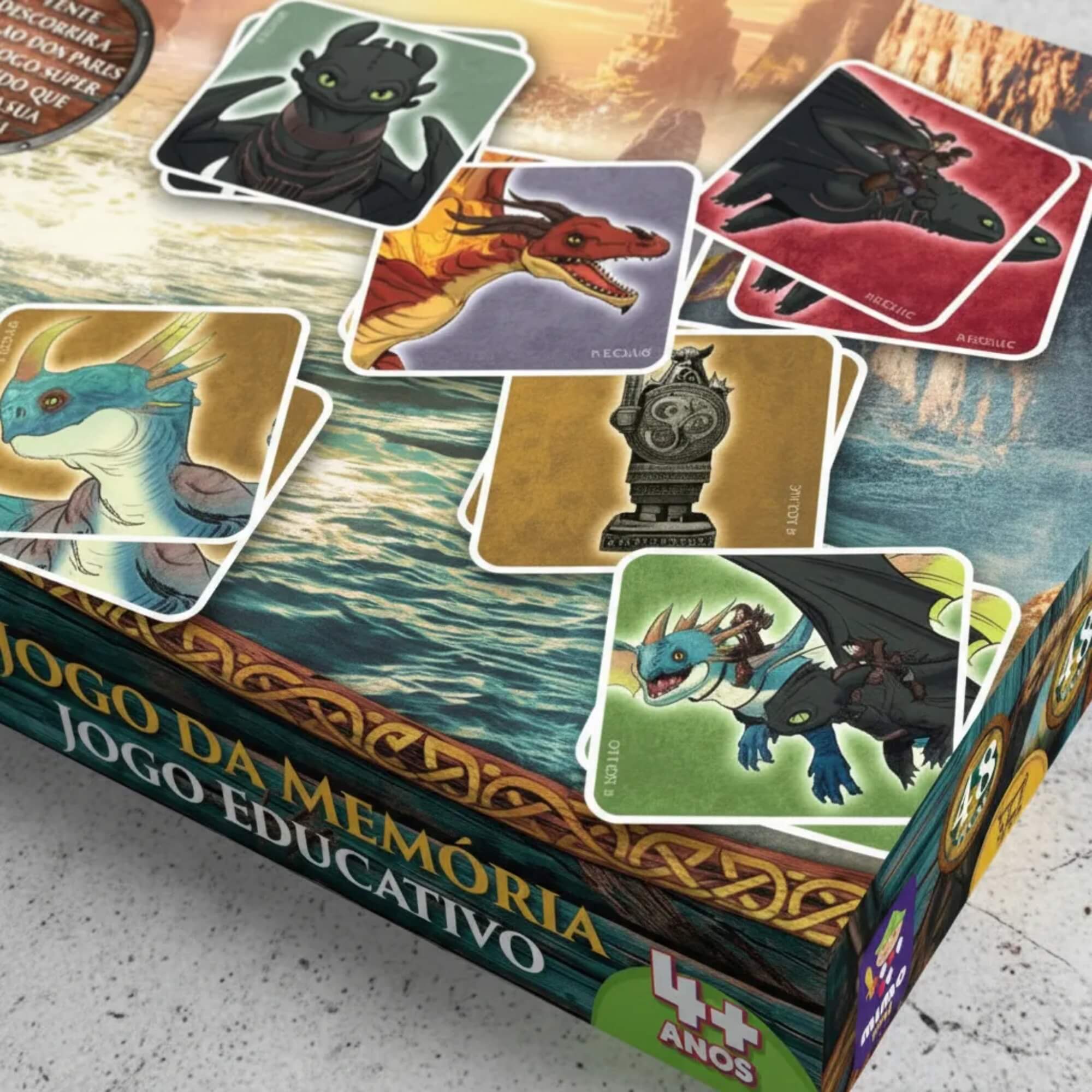 Jogo da Memória Como Treinar o seu Dragão 48 Peças Mimo Toys - 3012