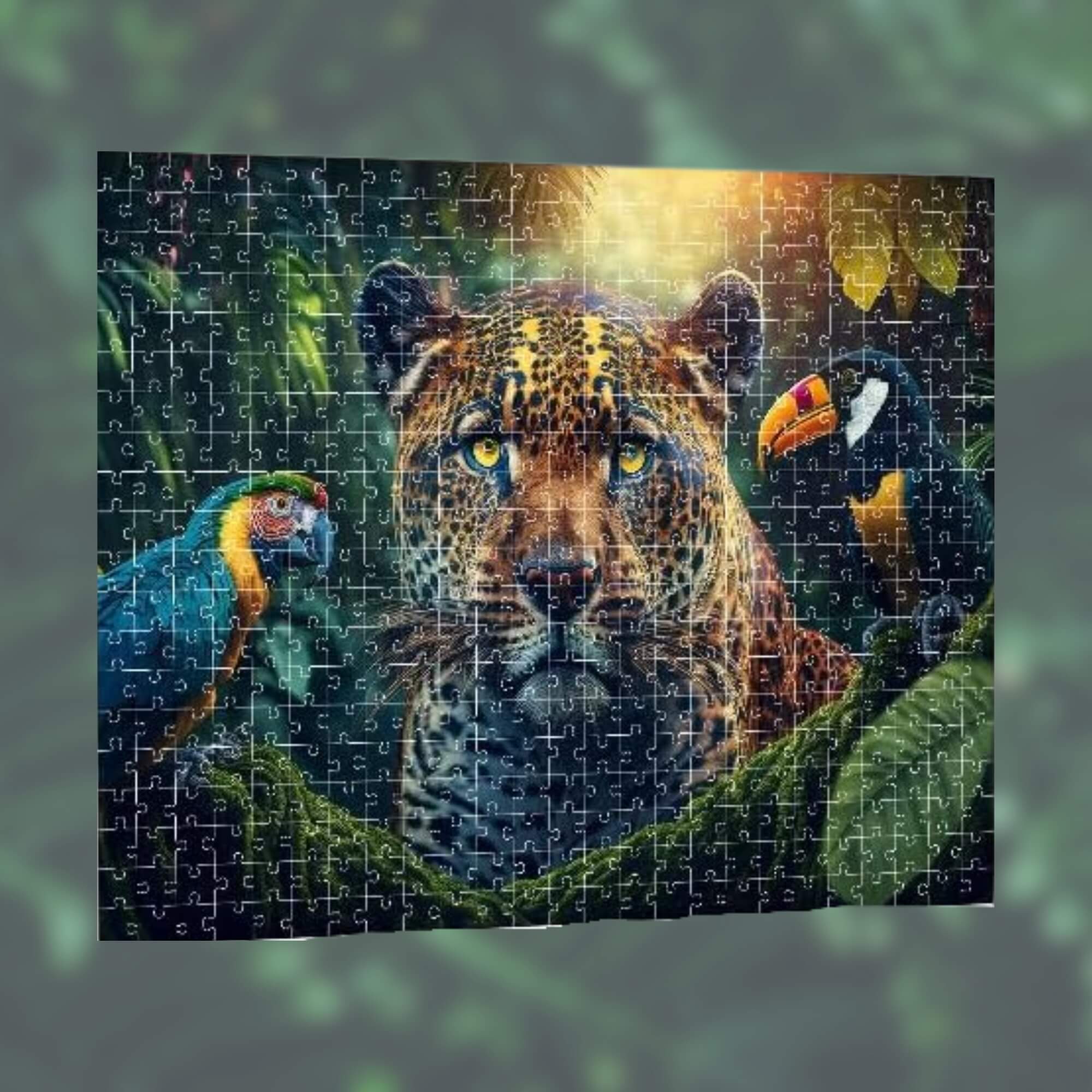 Quebra-cabeça Animais da Floresta Amazônica com 500 Peças Mimo Toys - 2630