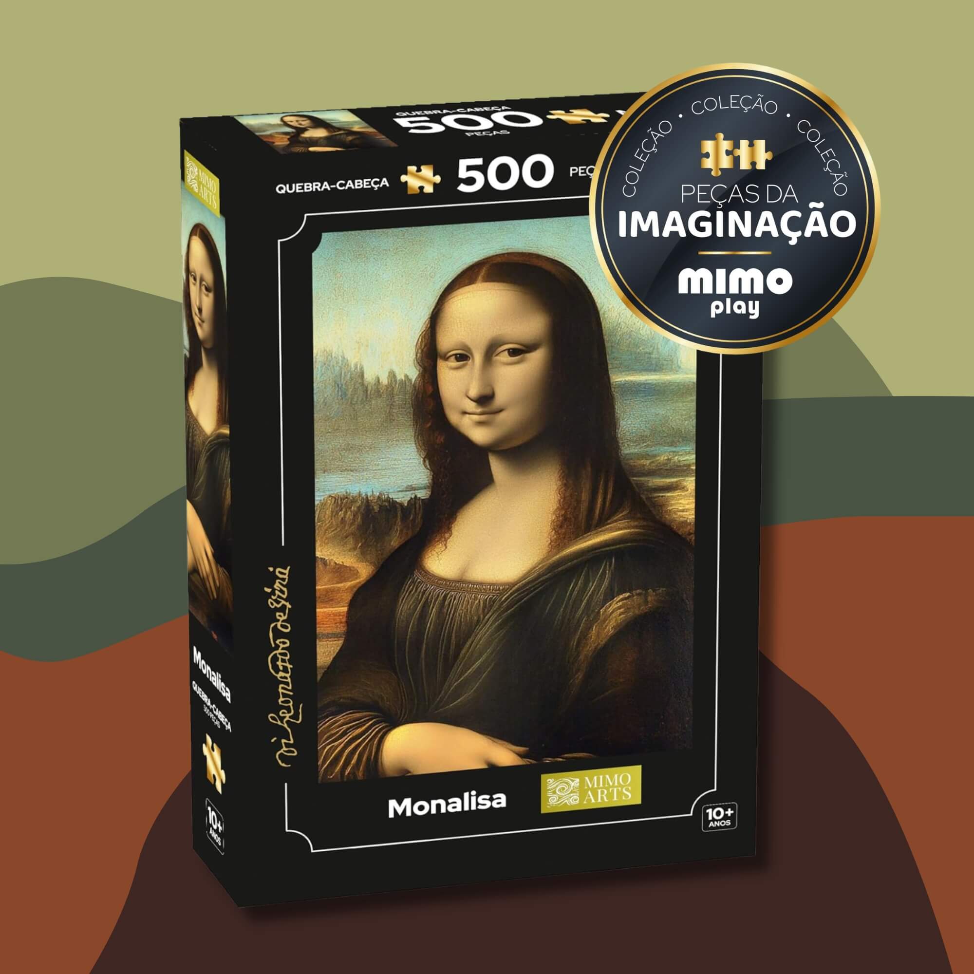 Quebra-Cabeça Monalisa Coleção Peças da Imaginação Mimo Toys - 2640