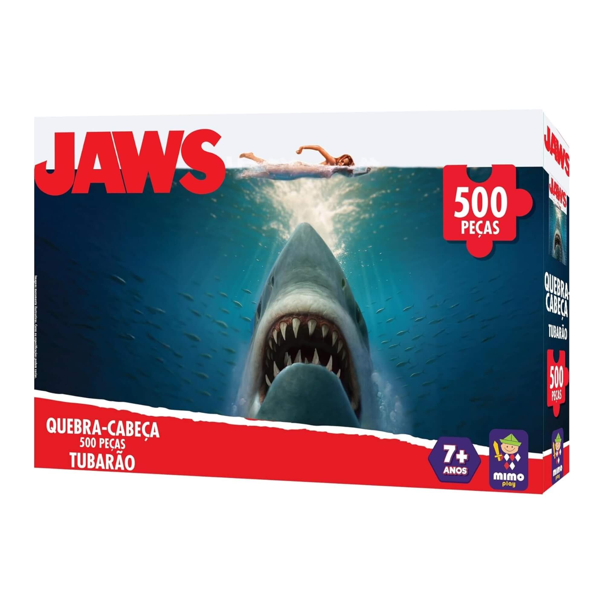 Quebra-Cabeça Jaws Tubarão 500 Peças Mimo Toys - 3030