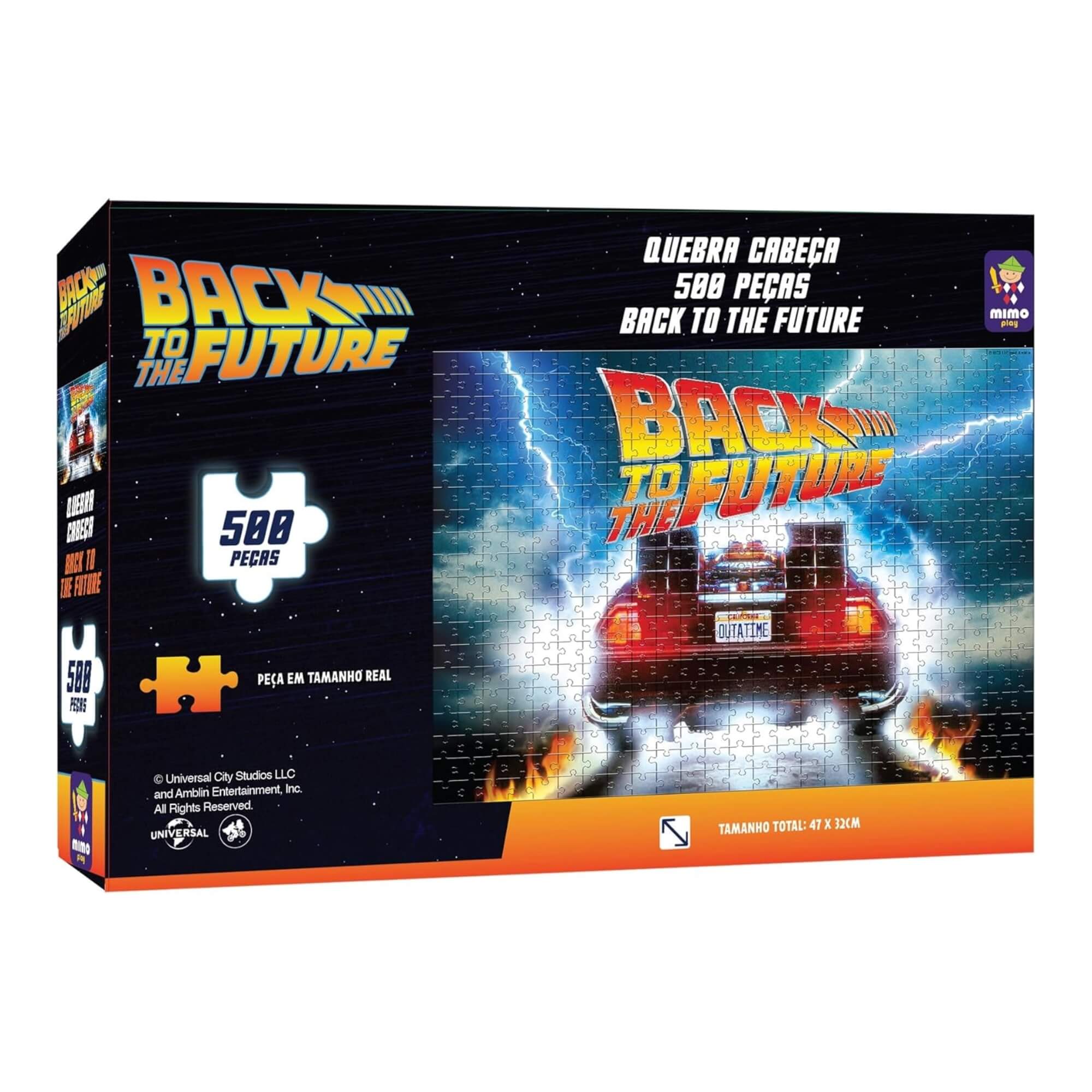 Quebra-Cabeça Back to the Future - De volta para o Futuro 500 Peças Mimo Toys - 3033