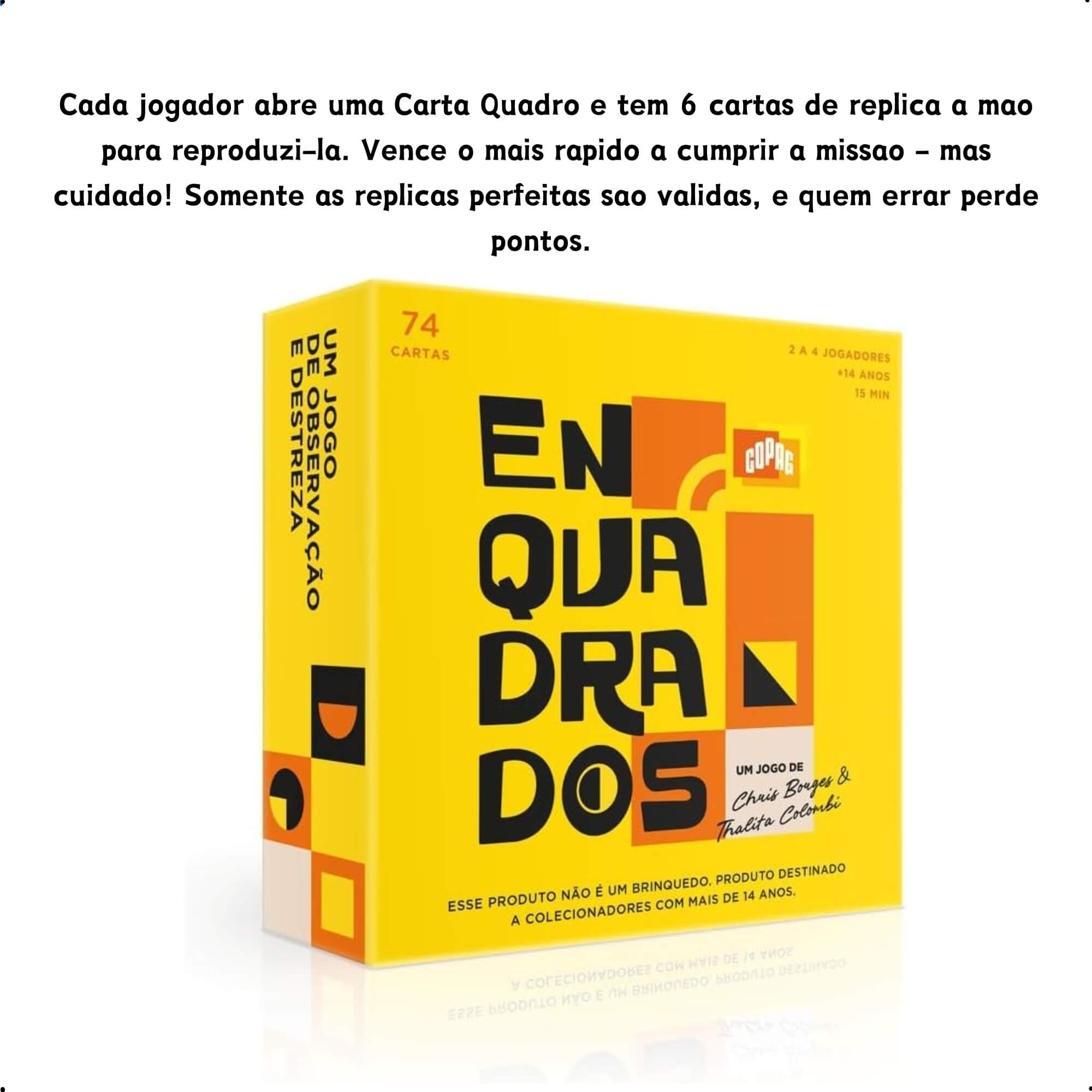 COMP Kit Noite de Jogos: Enquadrados com 74 Cartas + Jogo do Mico 55 Cartas (2 a 6 Jogadores)