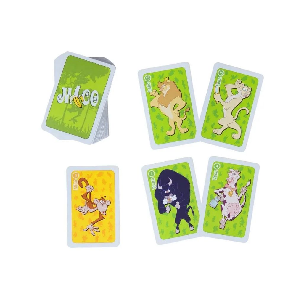 COMP Kit Noite de Jogos: Enquadrados com 74 Cartas + Jogo do Mico 55 Cartas (2 a 6 Jogadores)