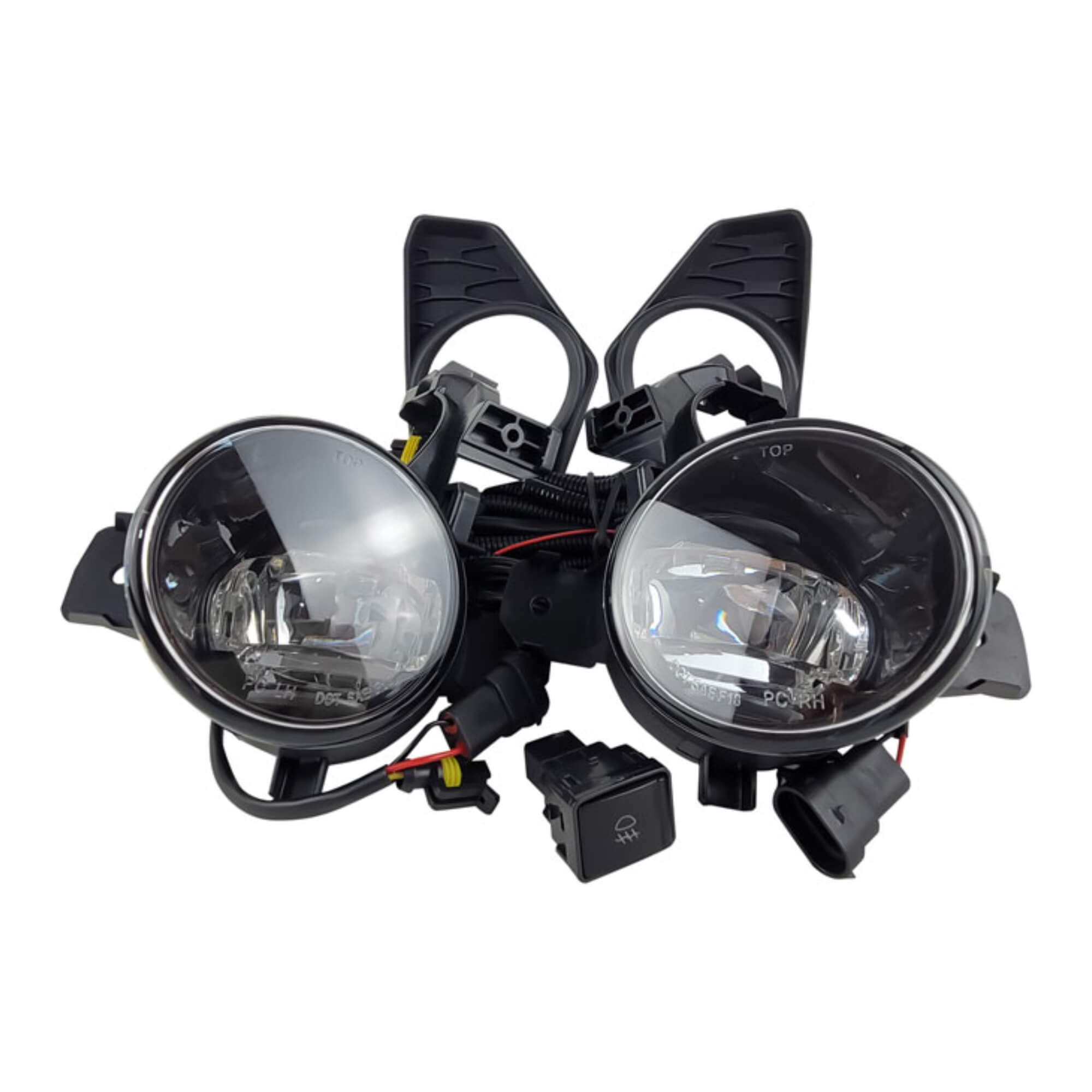 Kit Farol de Milha Frontier a partir de 2022 Farol LED Botão Mod. Orig. Shocklight - SL-201810LED