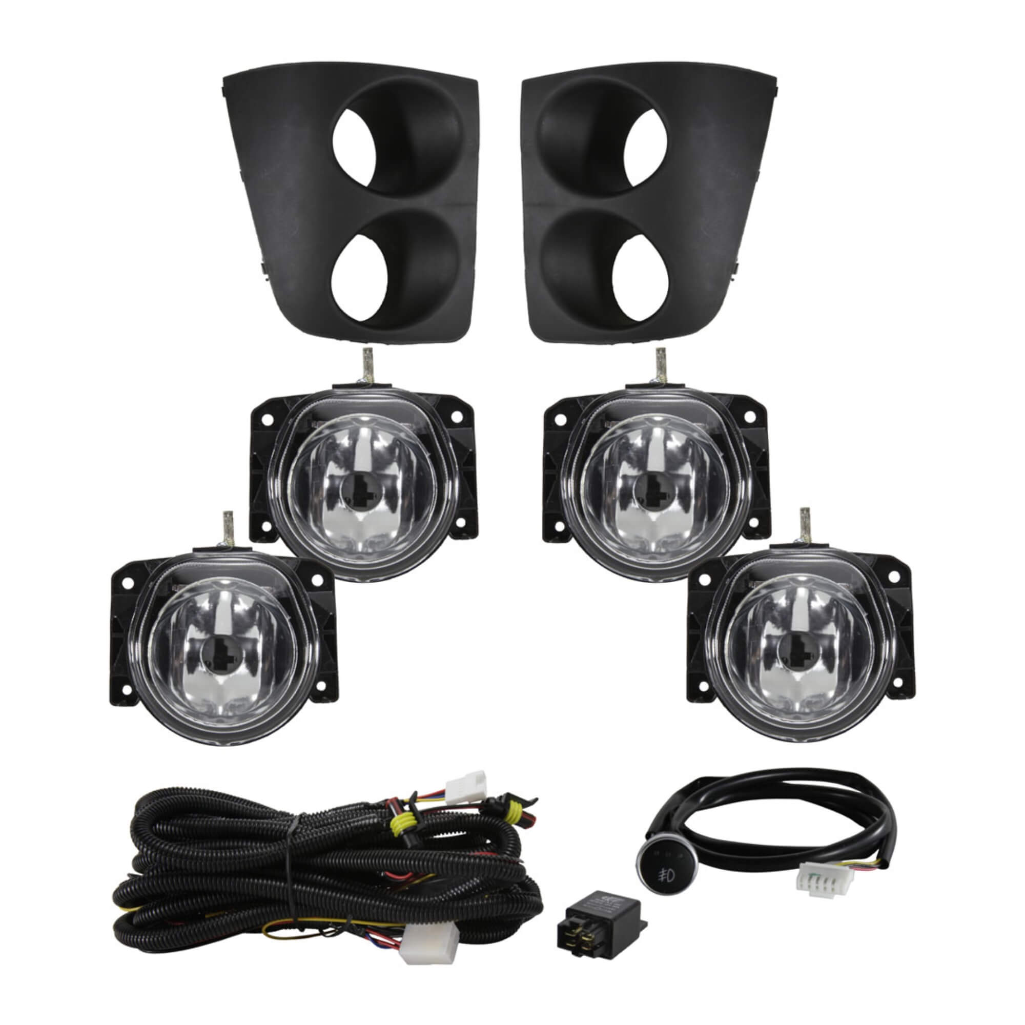 Kit Farol Milha Palio Weekend 05/08 Strada Advent. 05/12 Moldura BT Touch Shocklight - SL-092110U