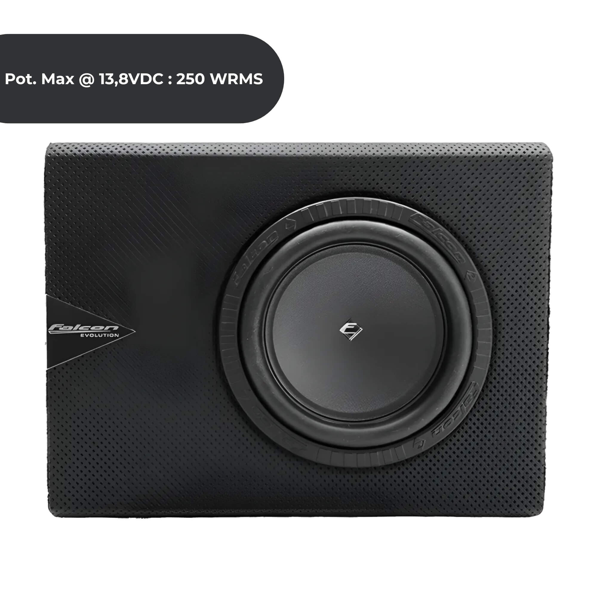 Caixa Slim Amplificada 8" Polegadas Mono MDF 250W RMS Plug & Play Falcon - XS200.1SL