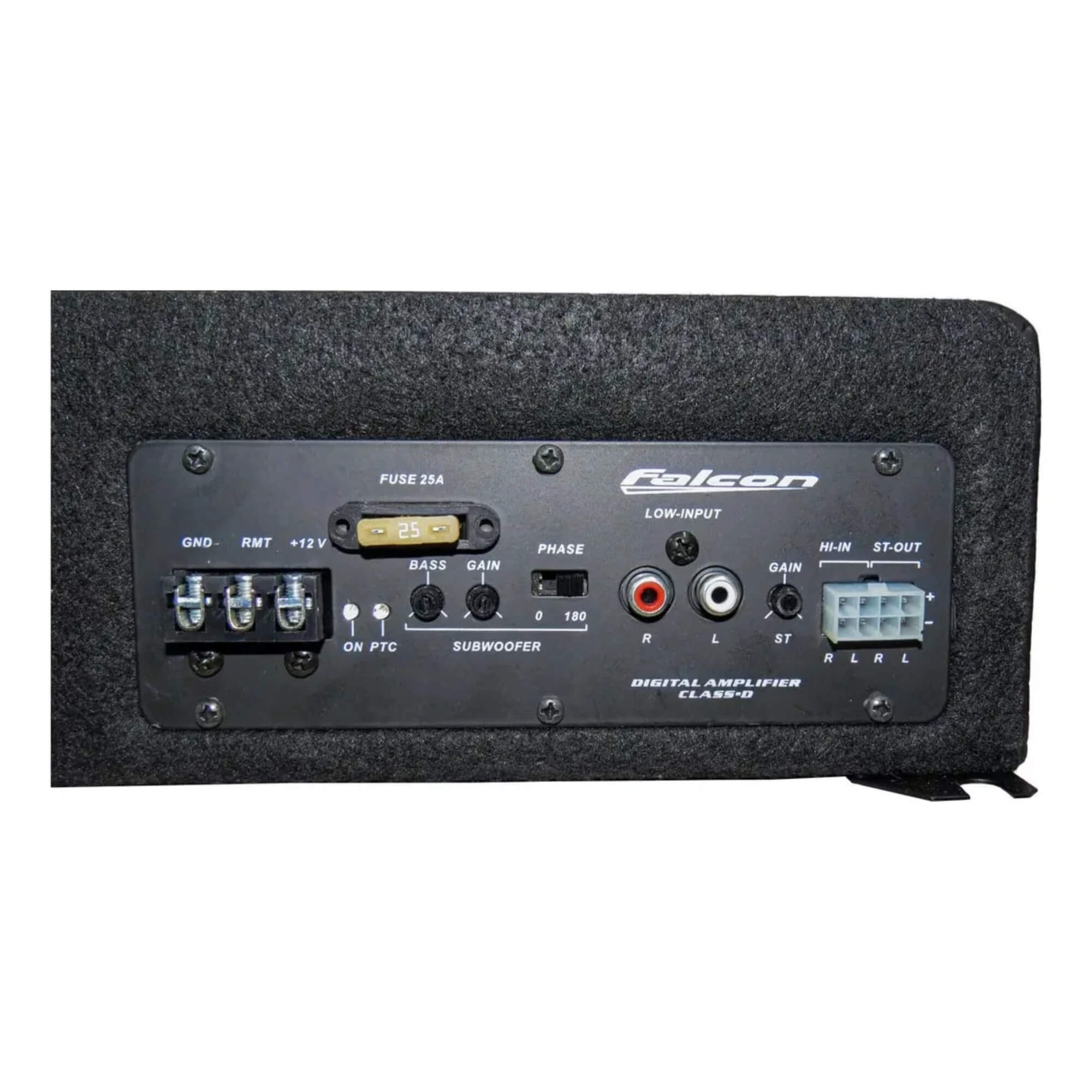 Caixa Slim Amplificada 8" 3 Canais 450 Watts RMS Total Falcon - XS400.3SL