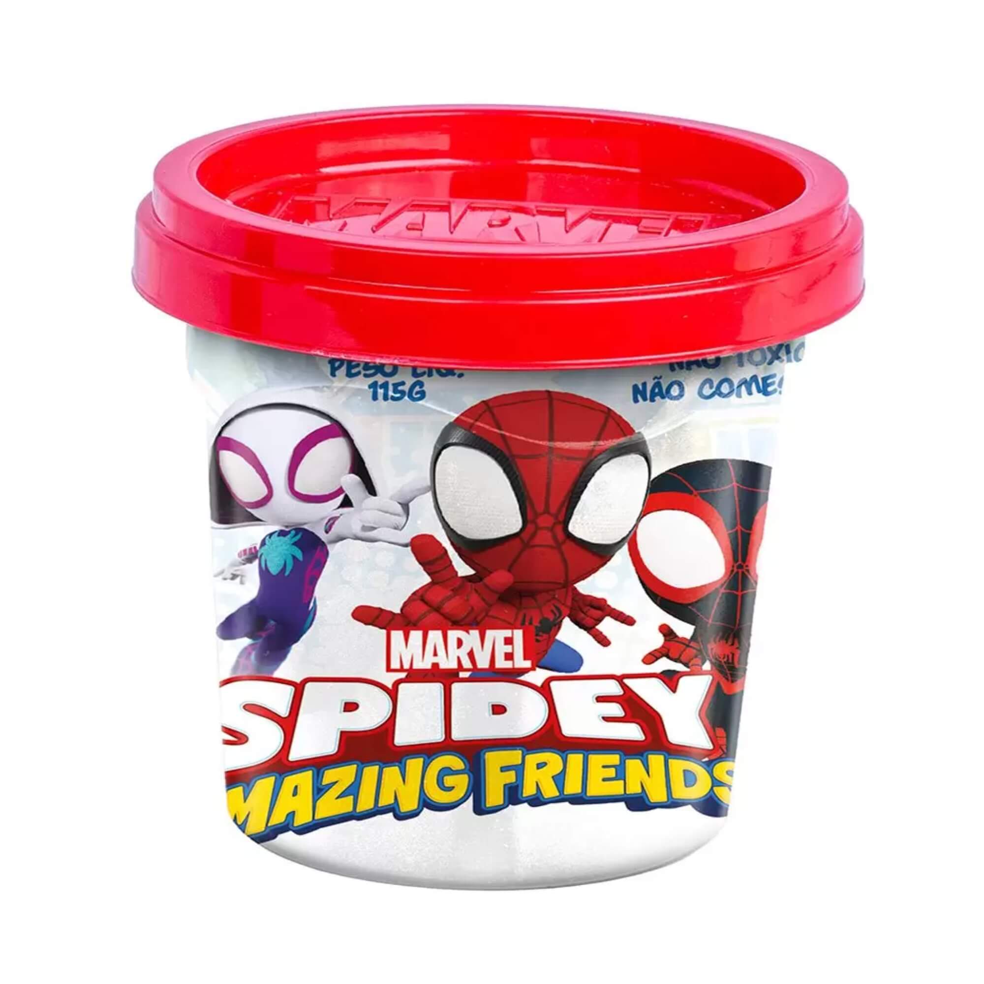 COMP Kit Massinhas Brinquedos Infantis: Marvel Vingadores c/ Acessórios + Spidey Amigos (3+ Anos)